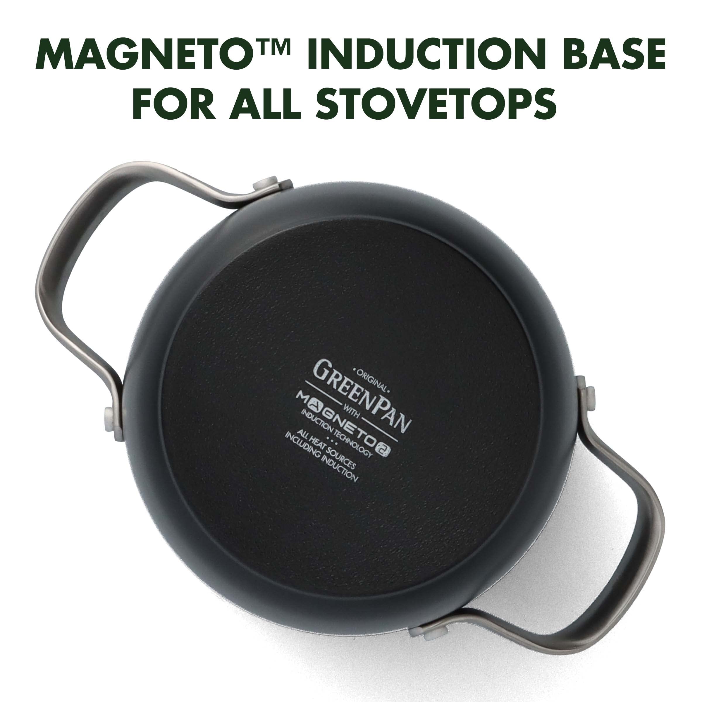 GreenPan Healthy Ceramic Nonstick 2QT Rice Cooker & Soup Pot with Lid - PFAS-Free, Induction Compatible, Dishwasher & Oven Safe (Brown) - Perfect for Cooking Rice, Soup, Stews & One-Pot Meals