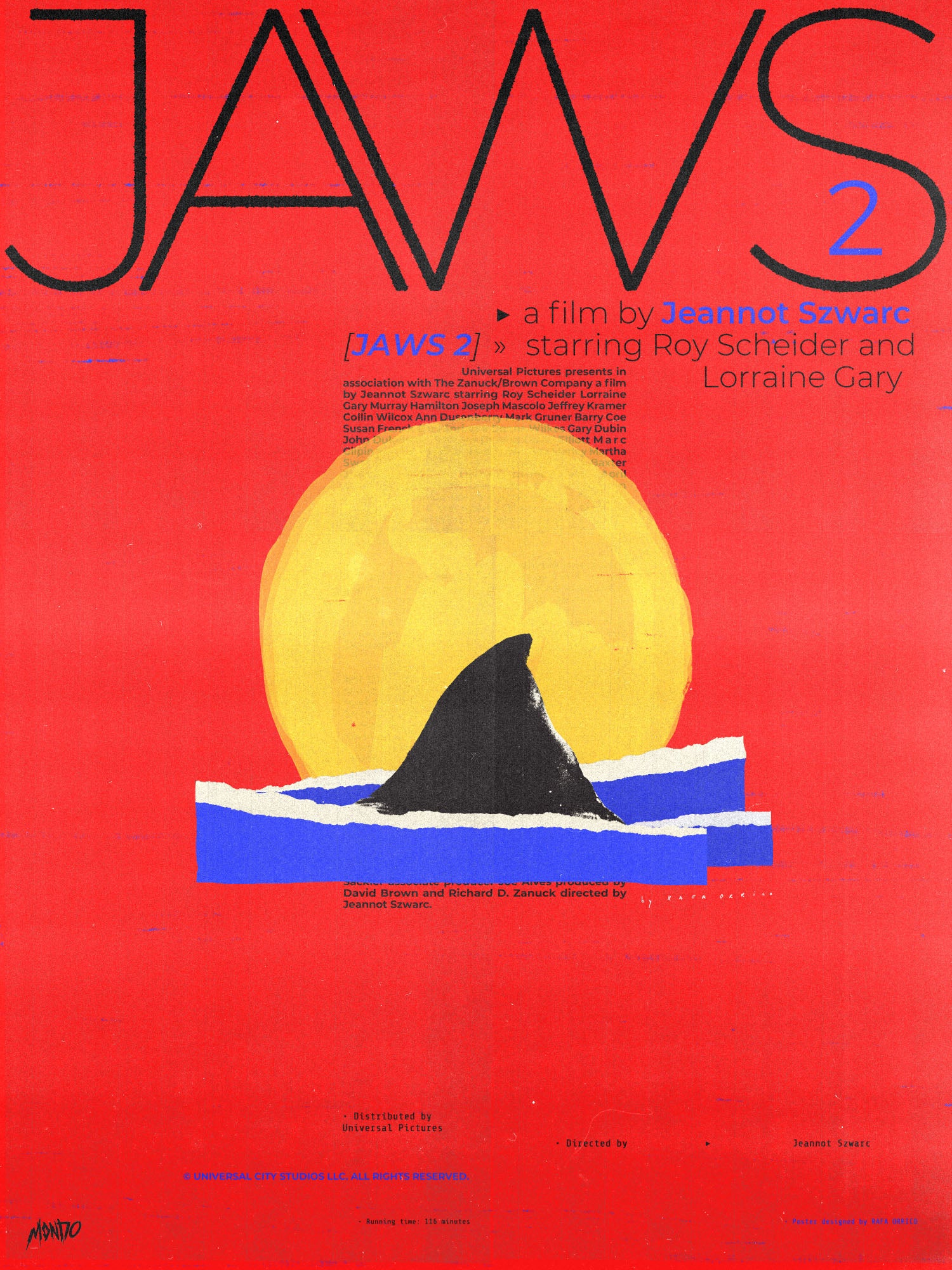 Jaws 2 Movie Poster - Classic 1978 Shark Film Wall Art - Perfect for Home Theater, Office Decor & Movie Memorabilia Collection