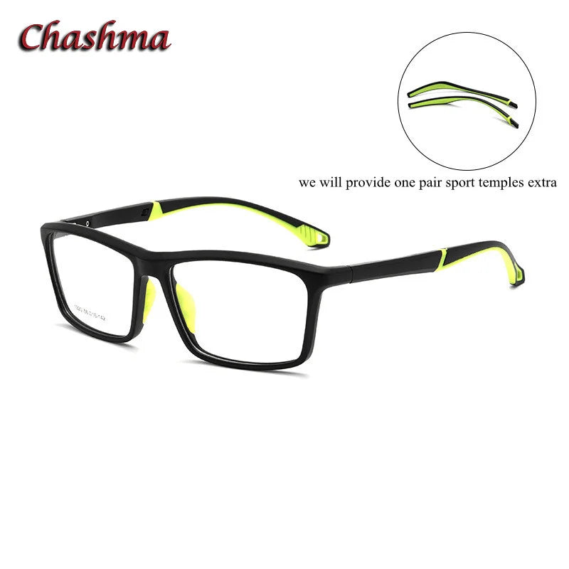 Men's Full Rim Square TR90 Sport Eyeglasses 1220 - Lightweight Durable Frame for Running, Cycling & Outdoor Activities