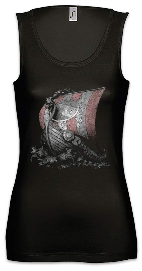 Viking Ship Women's Tank Top - Breathable Workout Shirt for Gym, Running & Fitness Training | Athletic Summer Wear for Women