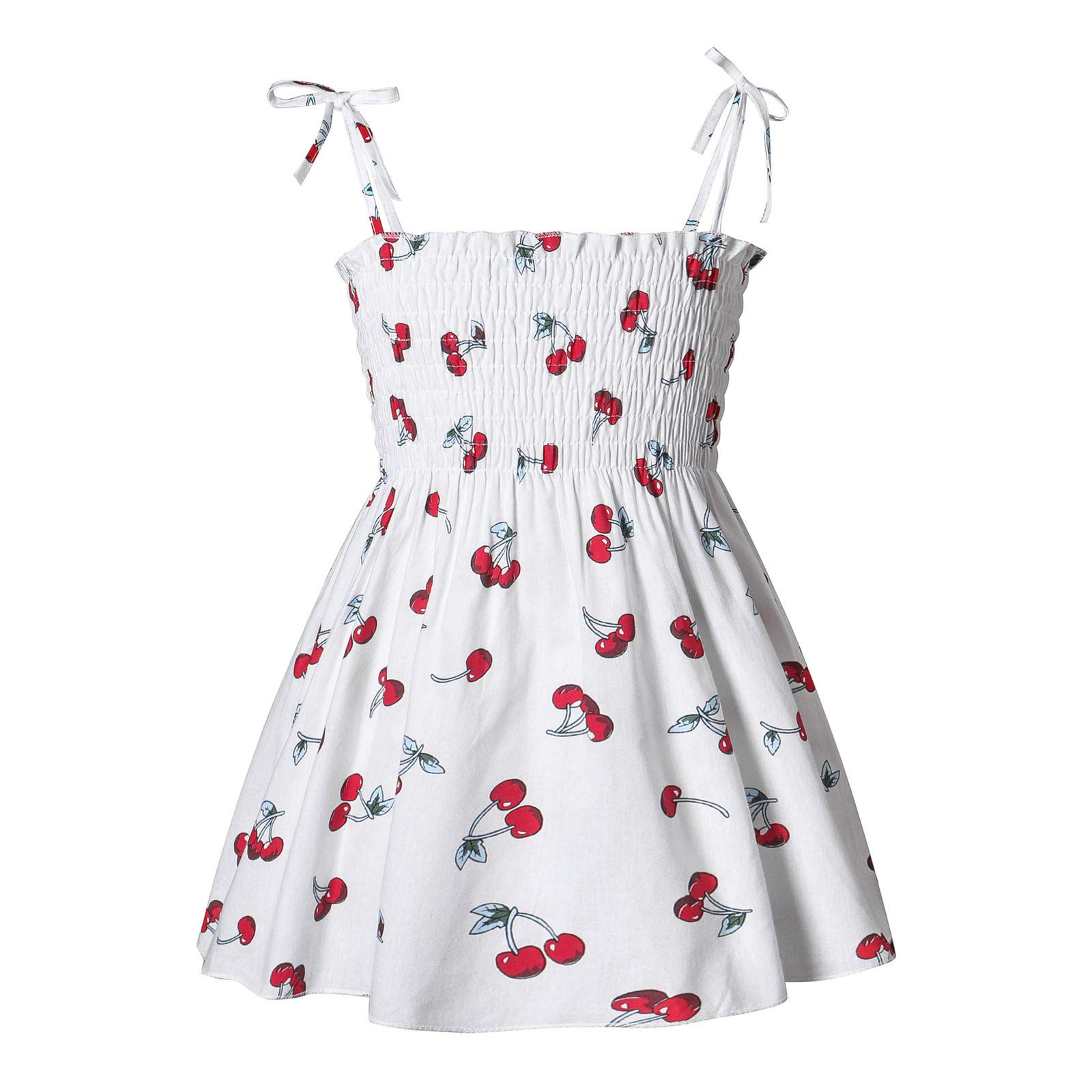 Toddler Girls' Floral & Animal Print Dresses for School, Beach & Princess Play - Cute Baby Kids Fruit Theme Slip Dresses
