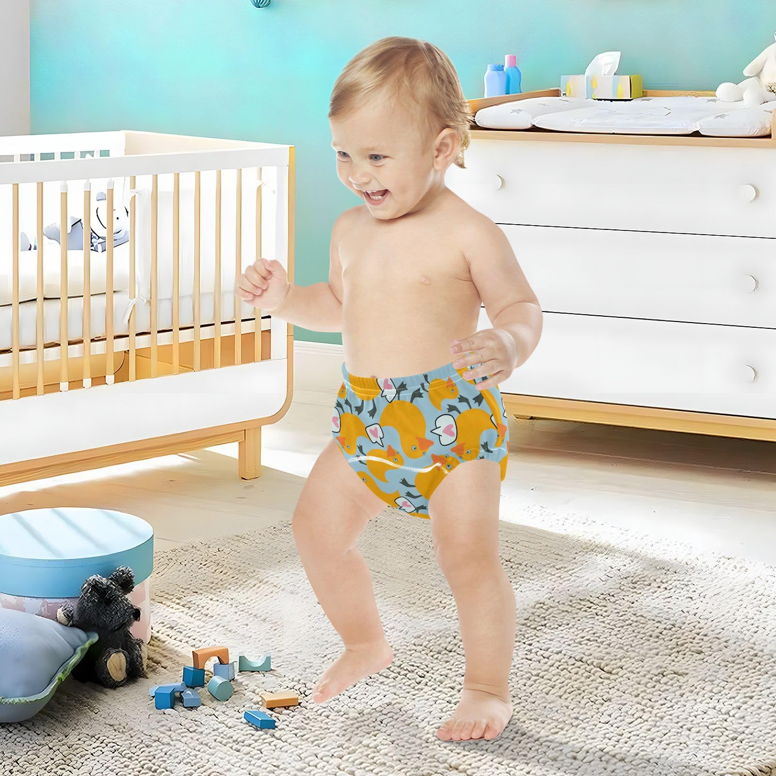 Yellow Duck Baby Training Pants - Absorbent Sleepwear for Toddlers 3T