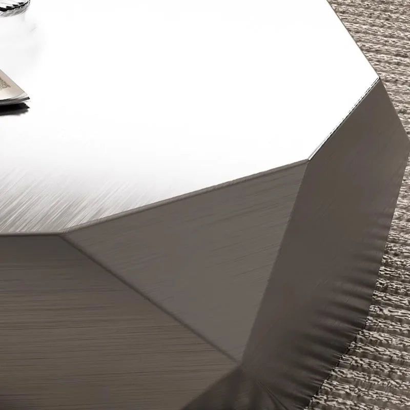 Italian Designer Metal Coffee Table - Modern Living Room Accent Table for Home Decor & Entertaining