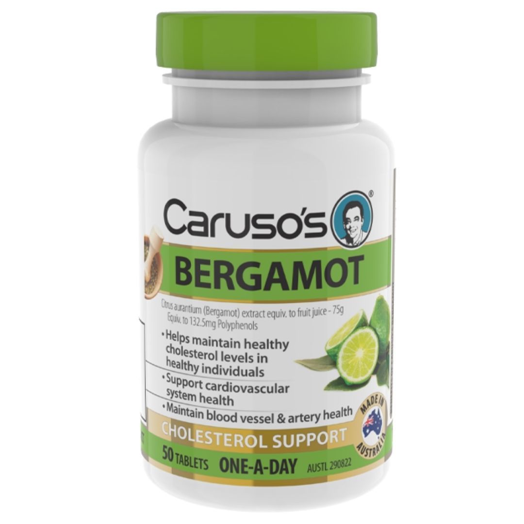 Caruso's Bergamot One A Day Dietary Supplement - Natural Stress Relief & Immune Support for Daily Wellness | Perfect for Busy Professionals & Students