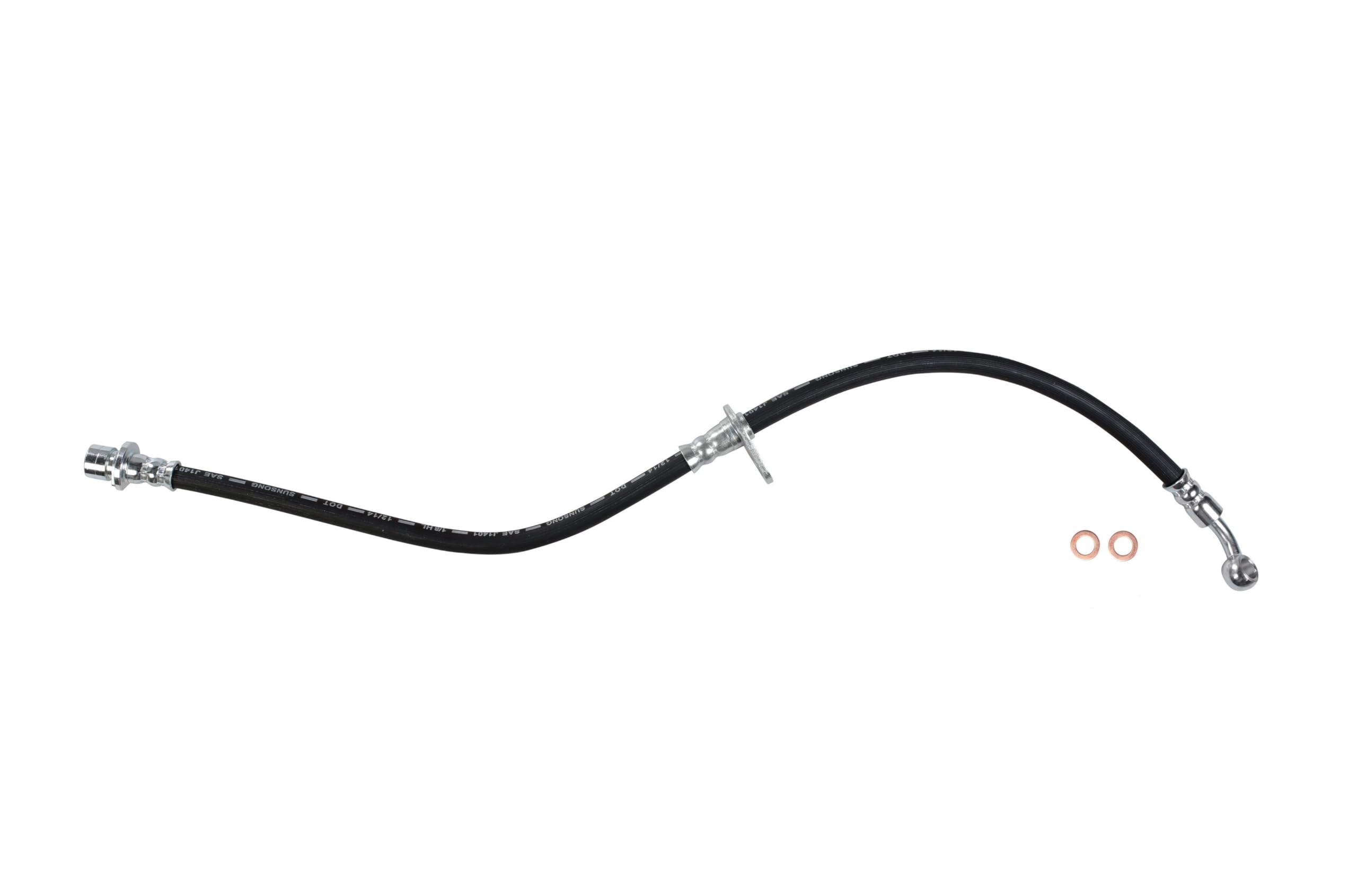Sunsong 2204484 Brake Hydraulic Hose - High Performance Replacement Part for Trucks & SUVs - Perfect for Off-Roading & Heavy-Duty Braking Systems