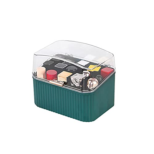 IKAXIYO Portable Lipstick Organizer with Clear Lid - Dustproof Makeup Storage Case for Lipsticks, Lip Gloss & Cosmetics | Perfect for Travel, Home Vanity & Beauty Salon Organization