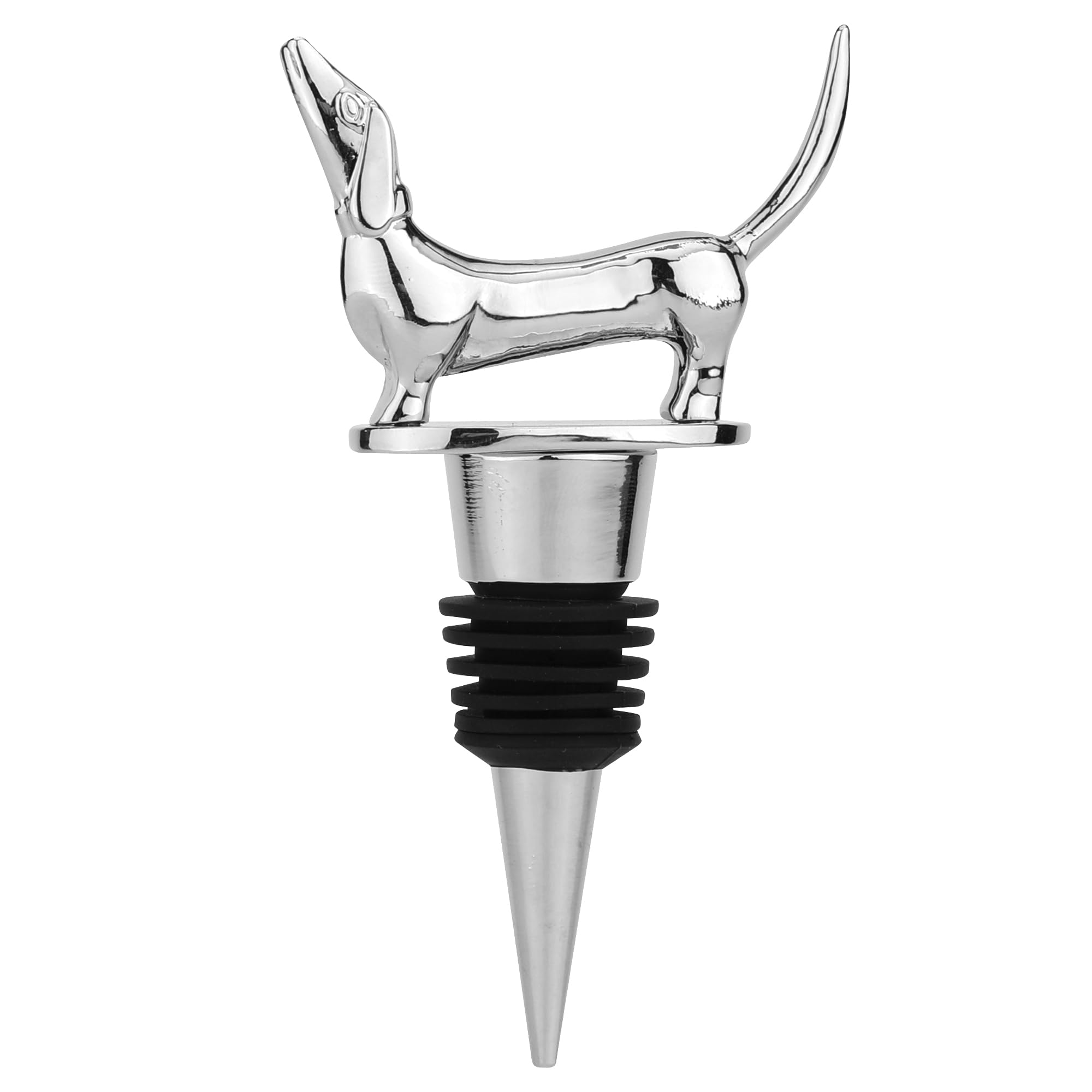 Dachshund Wine Bottle Stopper - Cute Wiener Dog Wine Cork for Wine Lovers | Dachshund Gifts, Sausage Dog Gifts, Birthday & Christmas Presents for Men & Women | Perfect for Wine Parties, Home Bars & Dog Lover Gifts