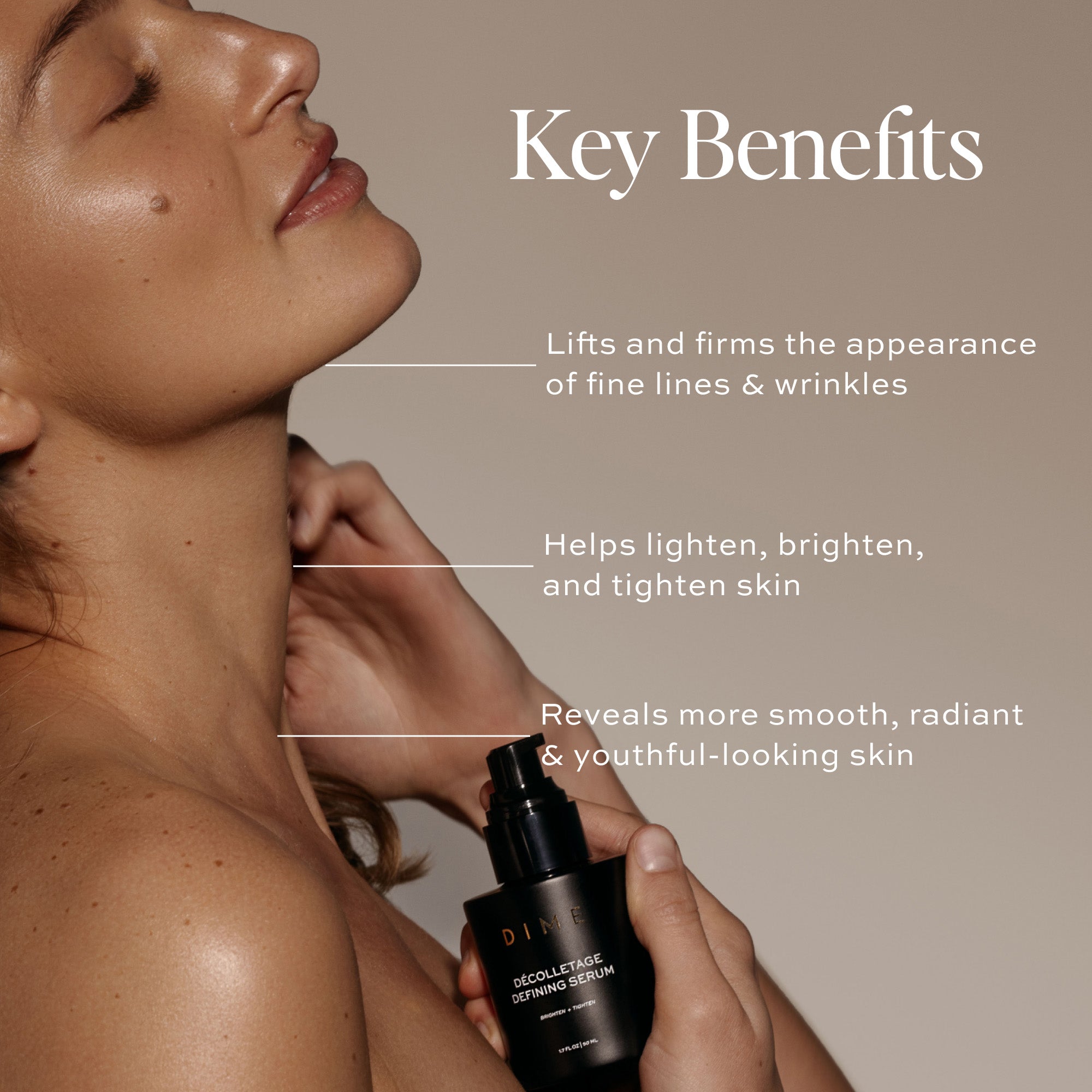 Décolletage Defining Serum - Anti-Aging Neck & Chest Firming Cream for Wrinkles & Sagging Skin | Perfect for Nighttime Skincare Routine & Special Occasion Prep