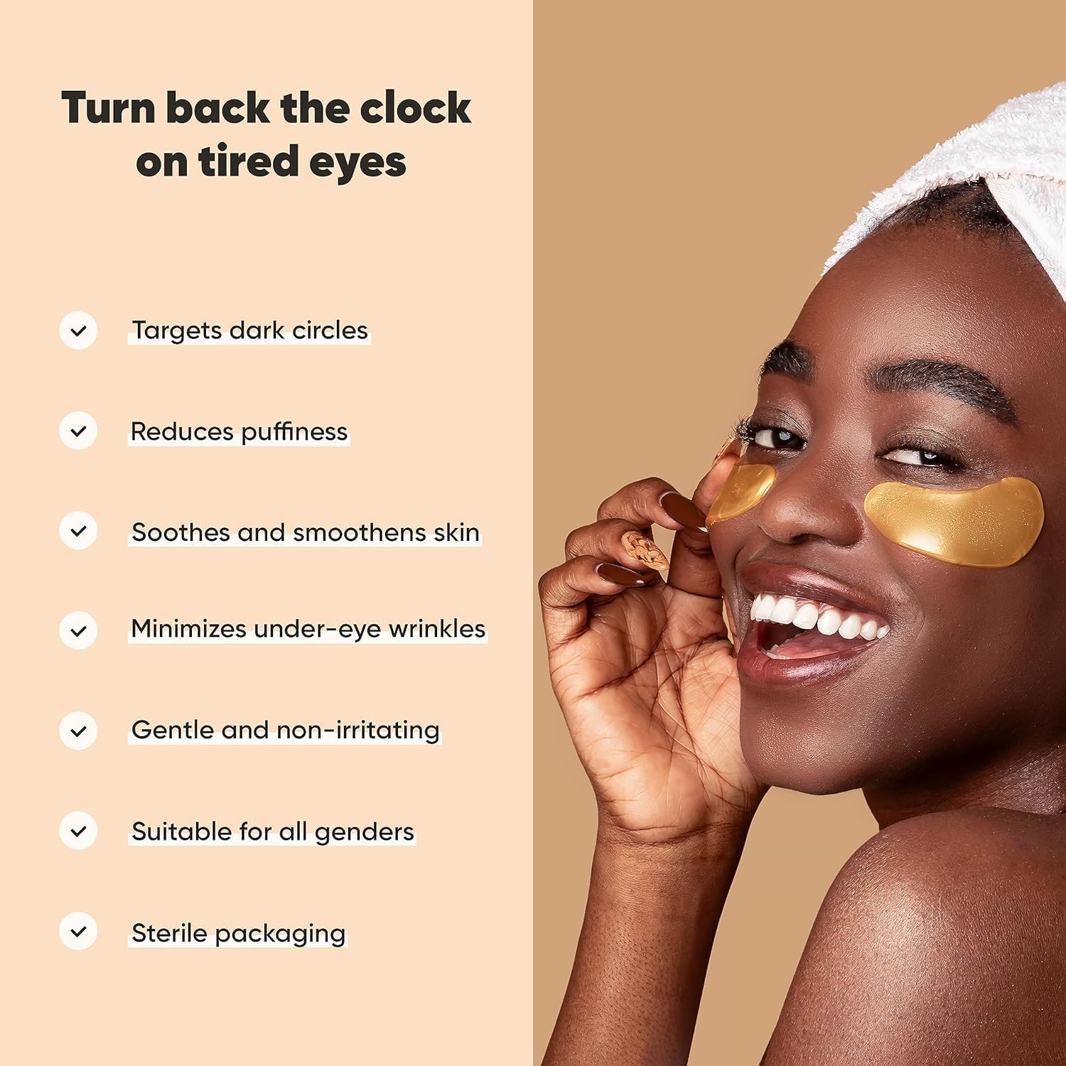 LE GUSHE Pimple Patches for Face (132 Count) & Under Eye Patches (30 Pairs) - Gold Collagen Eye Mask with Amino Acid for Wrinkles, Puffy Eyes & Dark Circles | Cooling Eye Care Treatment for Acne & Skincare Routine | Perfect for Nighttime Use & Travel