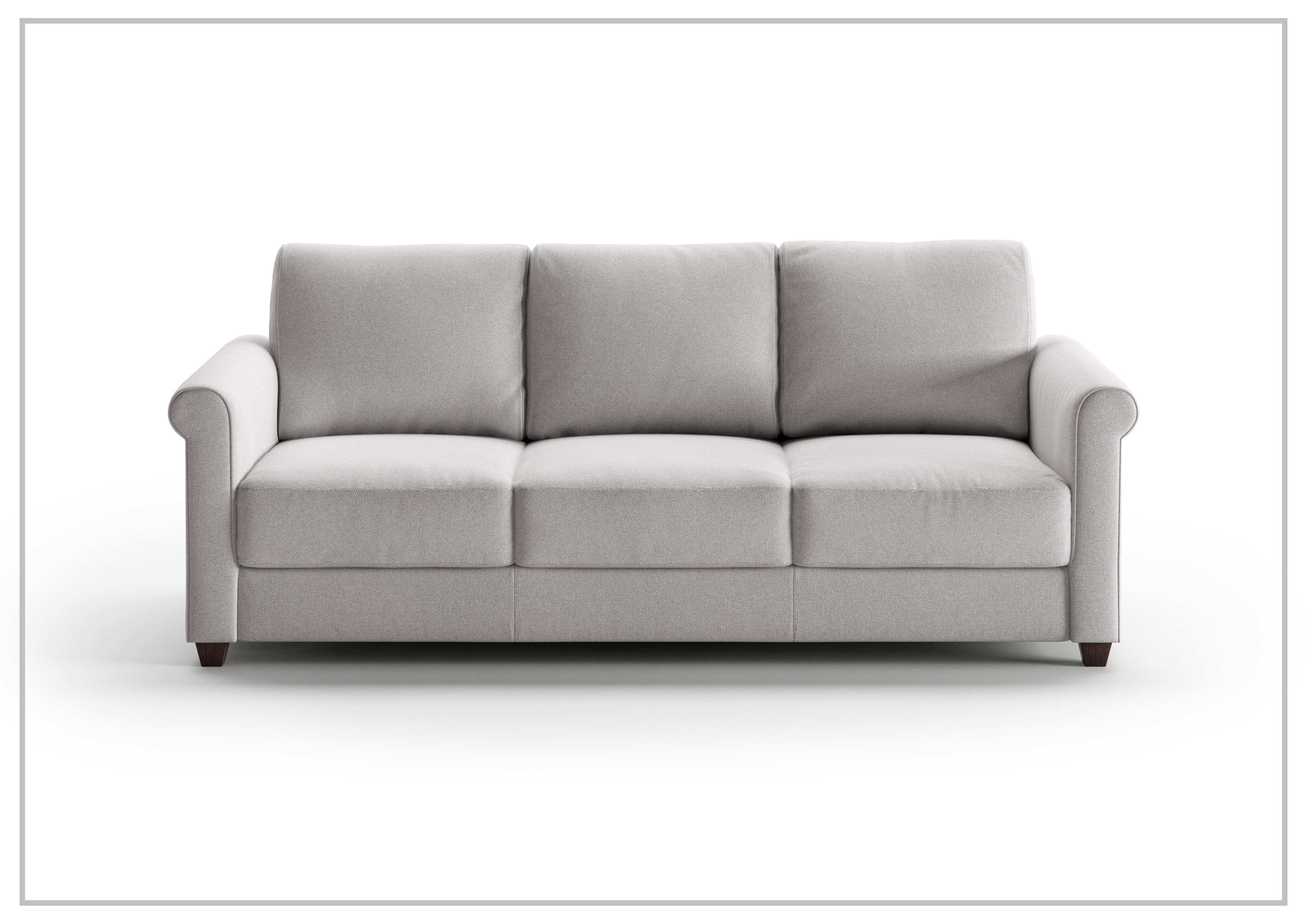 Luonto Rosalind 3-Seater Fabric Sleeper Sofa - Full XL Size with Easy Deluxe Function - Perfect for Small Apartments, Guest Rooms & Home Theaters