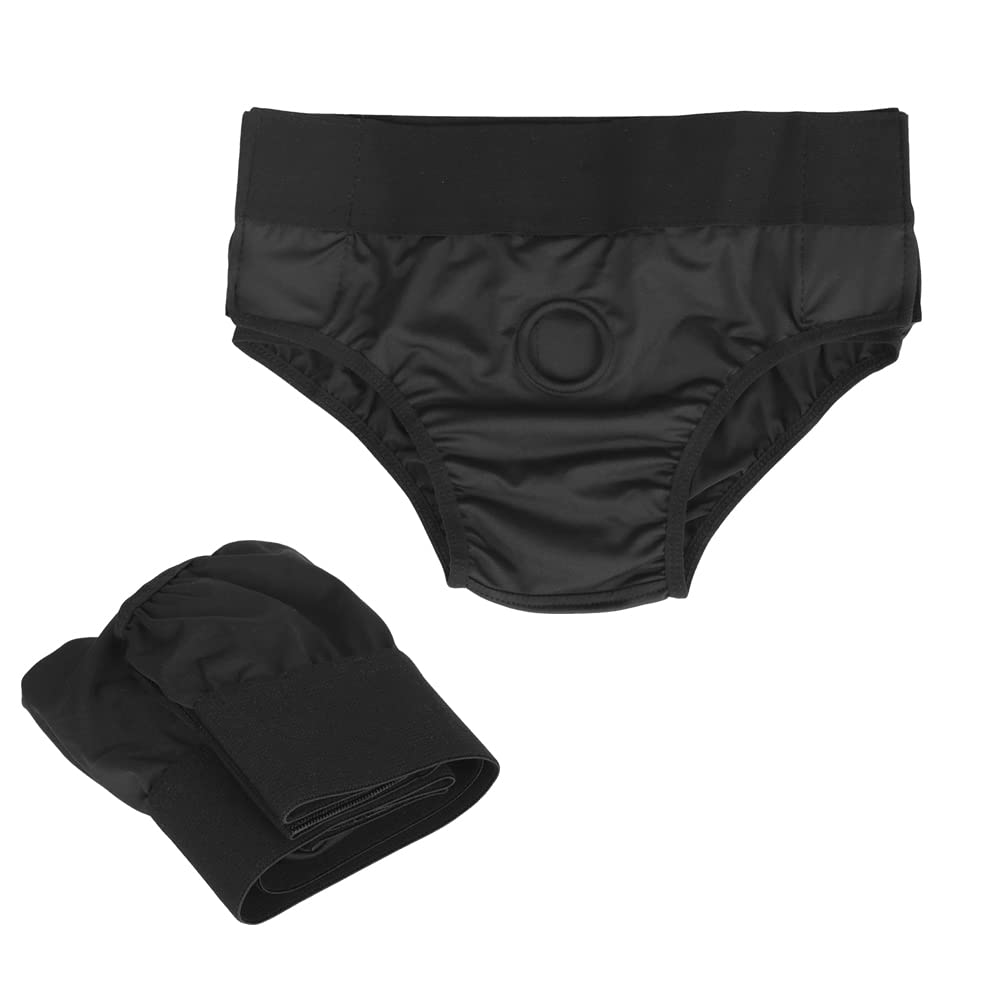 Fyuasto Adjustable Ultra Elastic Strap-On Dildo Panties - Wearable Underwear with O-Rings for Lesbian Couples | Perfect for Role Play, BDSM & LGBTQ+ Intimate Moments