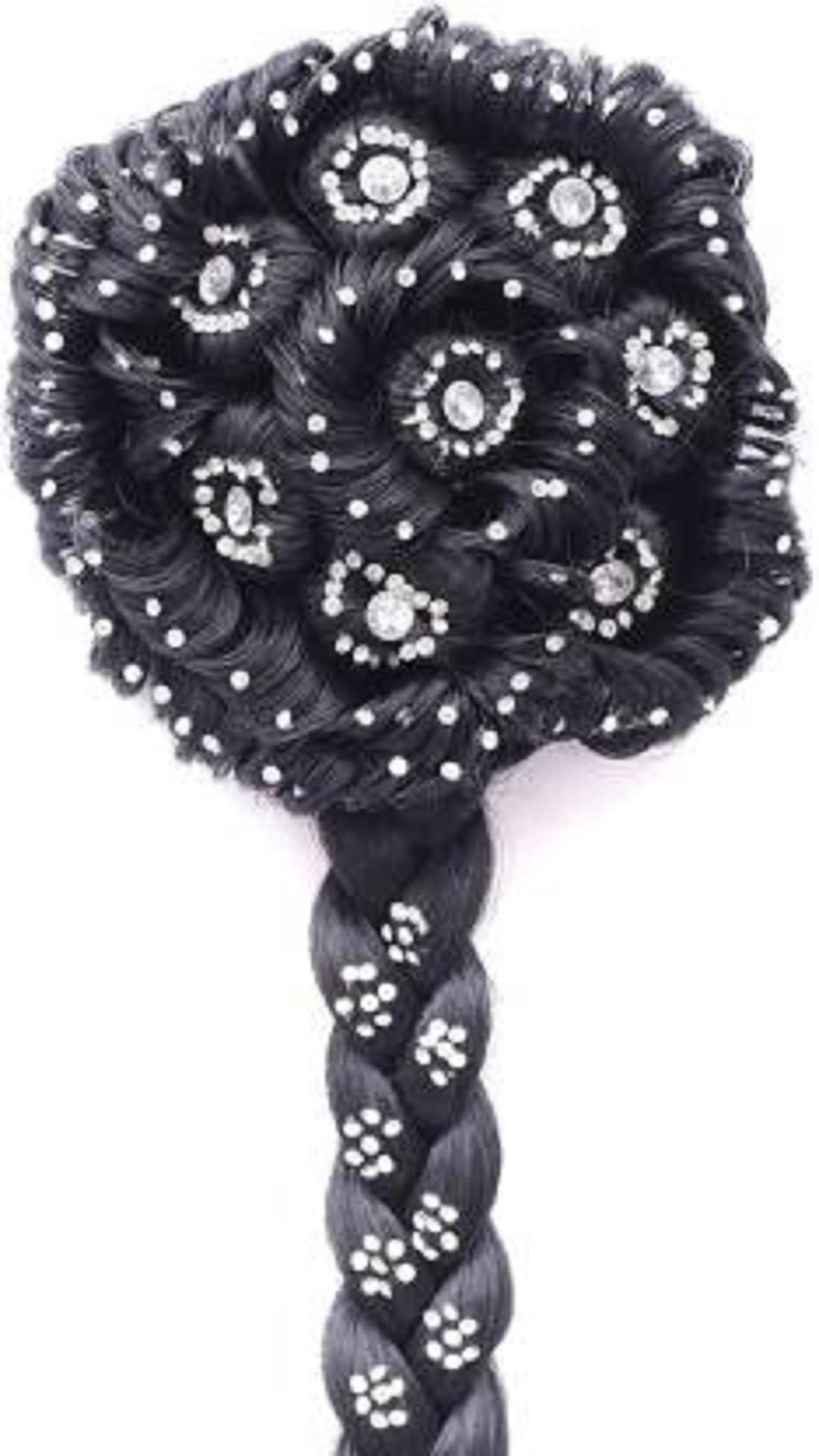 Stylish Stone Hair Clip for Women - Elegant Beaded Juda Choti for Bridal, Party & Everyday Wear