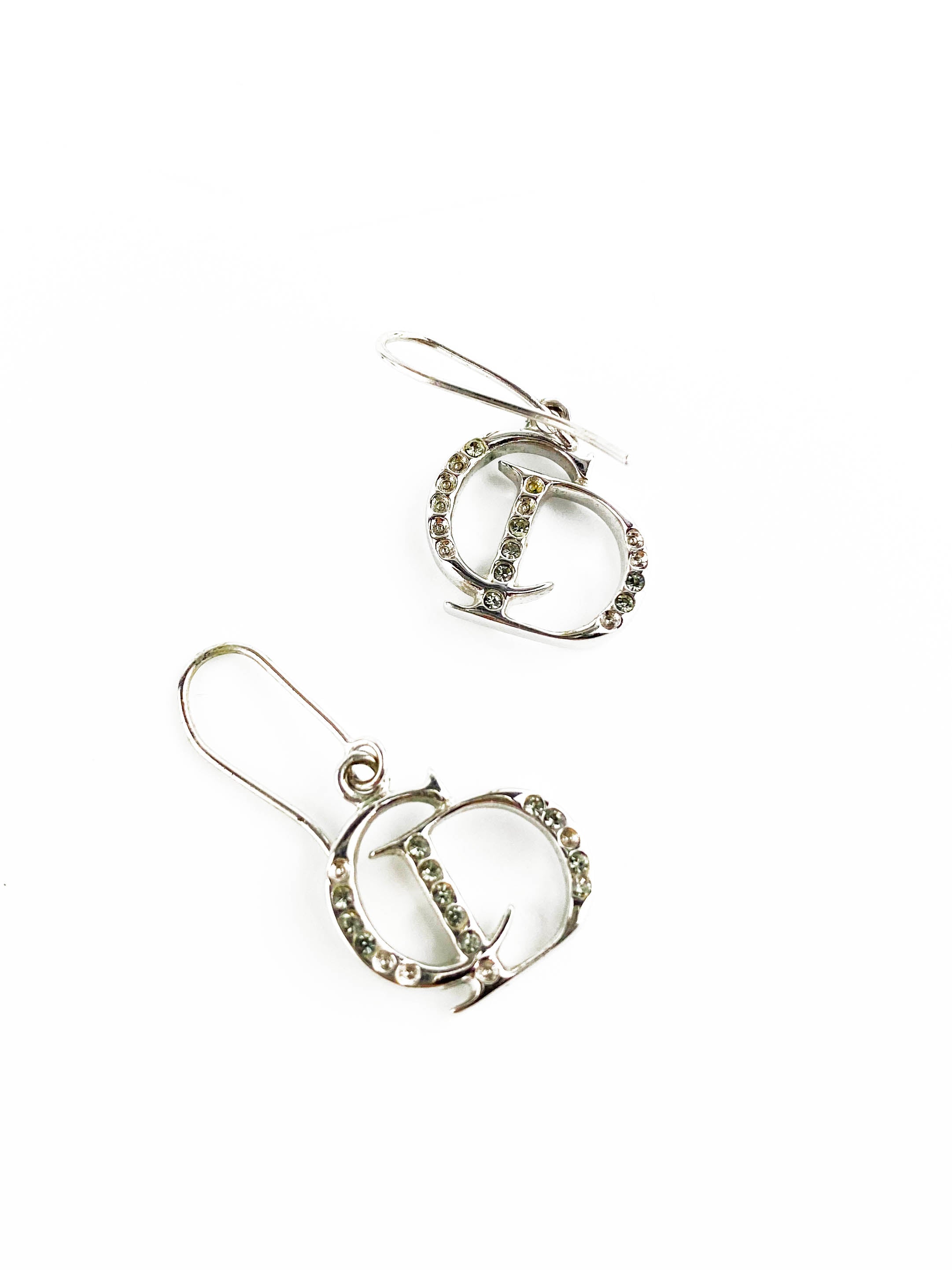 Christian Dior CD Crystal Stud Earrings for Women - Luxury Fashion Jewelry Gift for Birthday, Anniversary & Special Occasions
