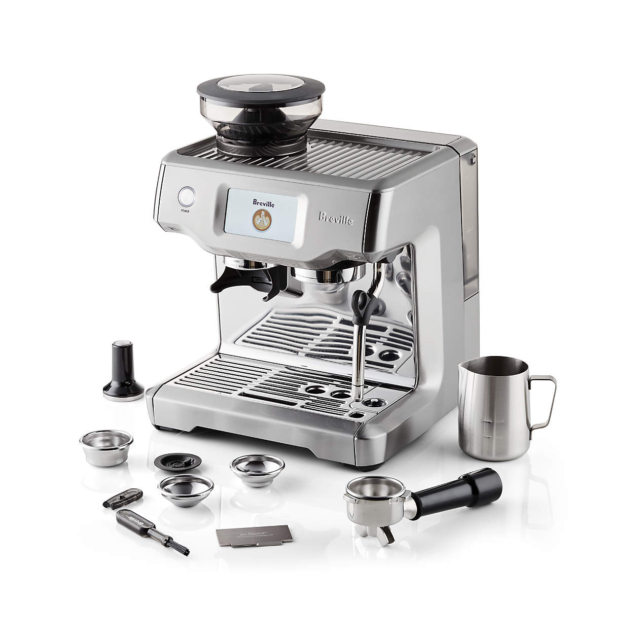 Breville Barista Touch Espresso Machine - Stainless Steel, Automatic Milk Frother, Touch Screen Control - Perfect for Home Baristas & Coffee Lovers