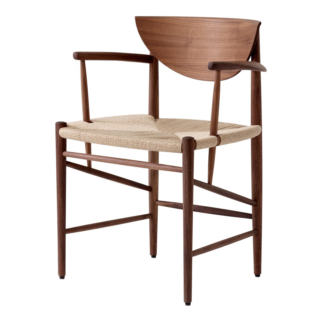 Modern HM4 Dining Armchair - Upholstered Fabric Seat, Sturdy Metal Legs - Perfect for Kitchen, Dining Room, or Breakfast Nook - Comfortable & Stylish Home Furniture
