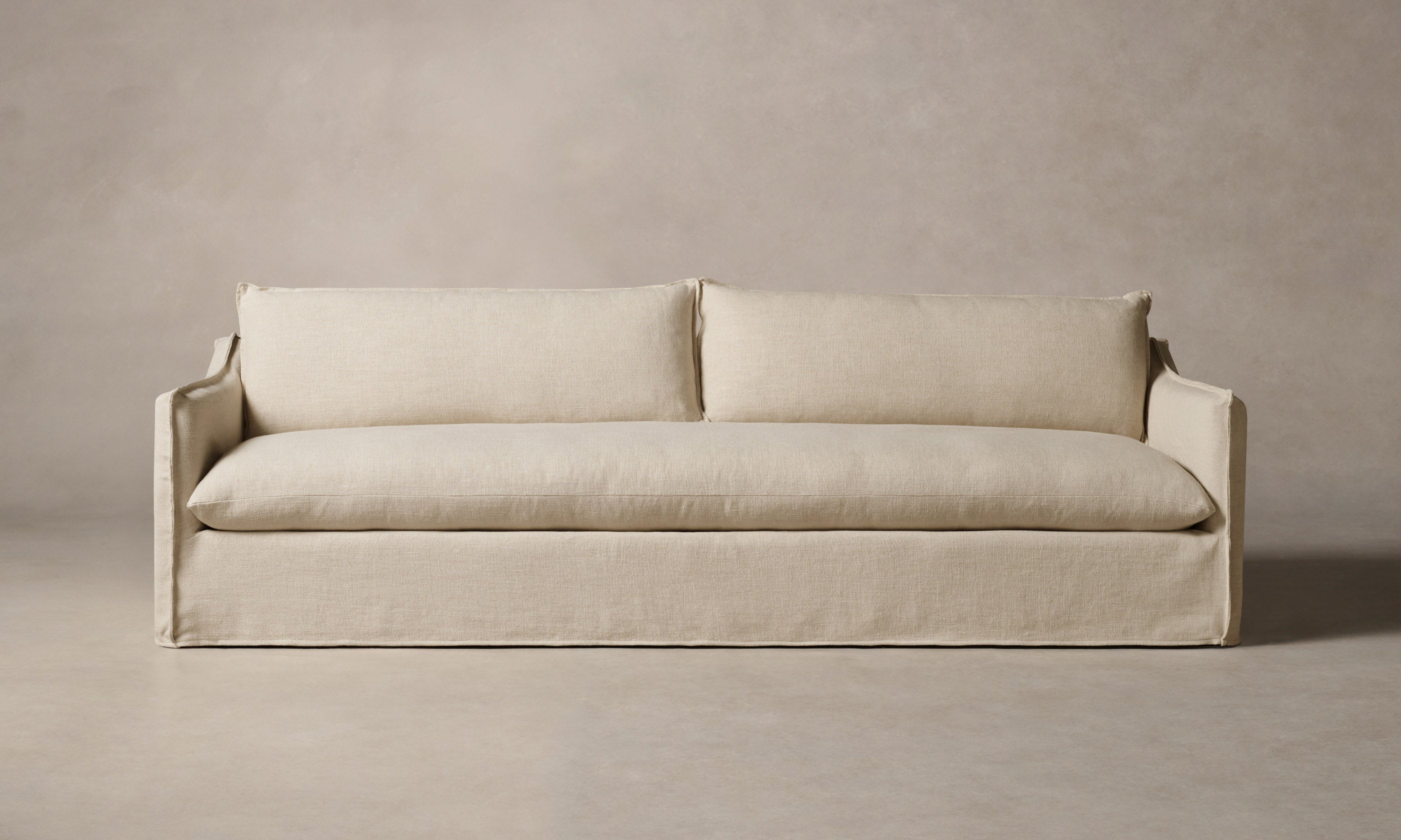 Premium Performance Linen Weave Dune Sofa - Modern Prairie Style Living Room Furniture for Cozy Home & Office Spaces