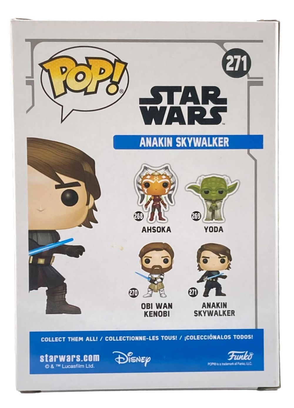 Hayden Christensen Autographed Star Wars Anakin Skywalker Funko Pop Vinyl Figure #271 - Collectible for Fans, Display for Home Office Decor