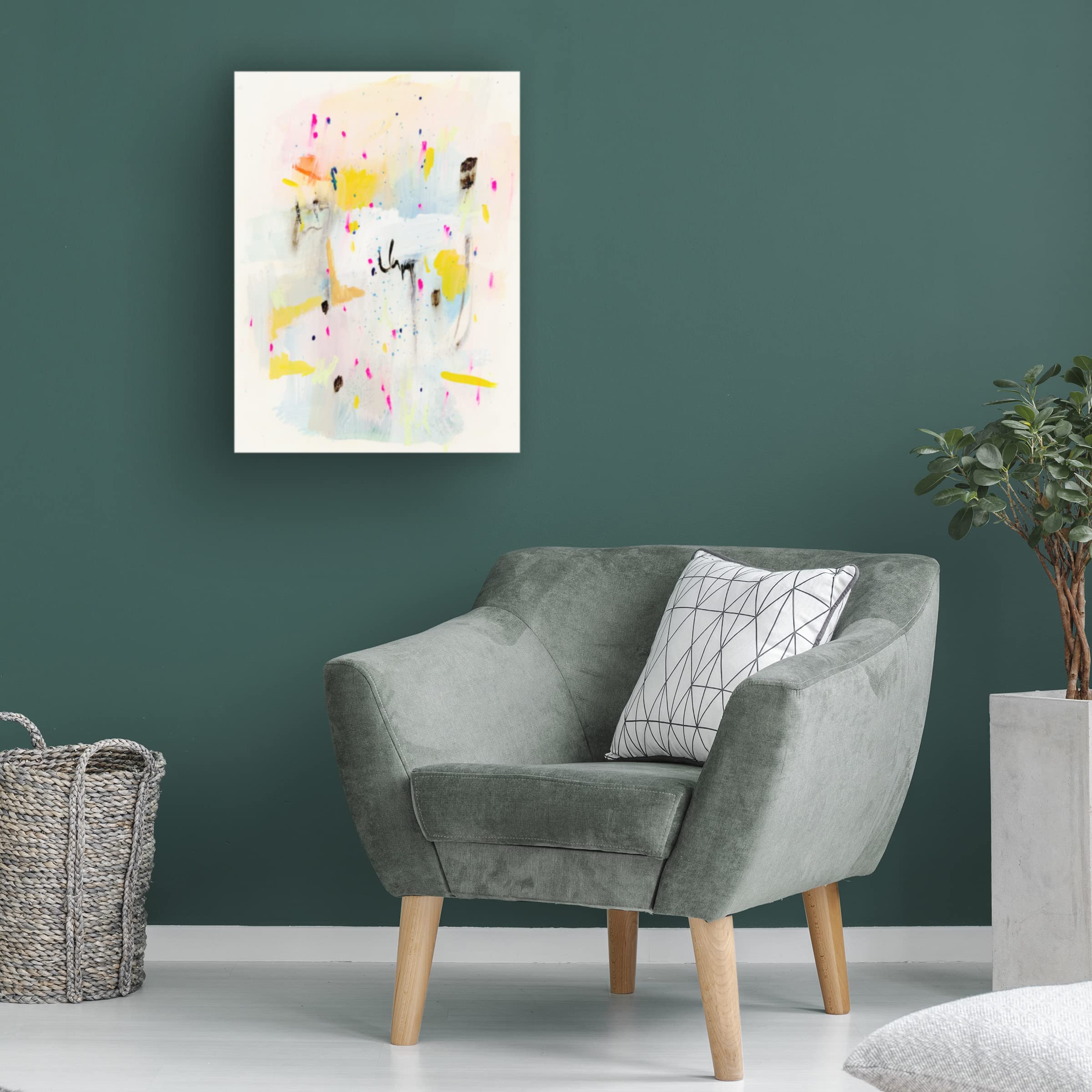 Victoria Barnes 'Sprinkle IV' Canvas Wall Art Print - Modern Abstract Painting for Living Room, Bedroom & Office Decor | Trademark Fine Art Collection
