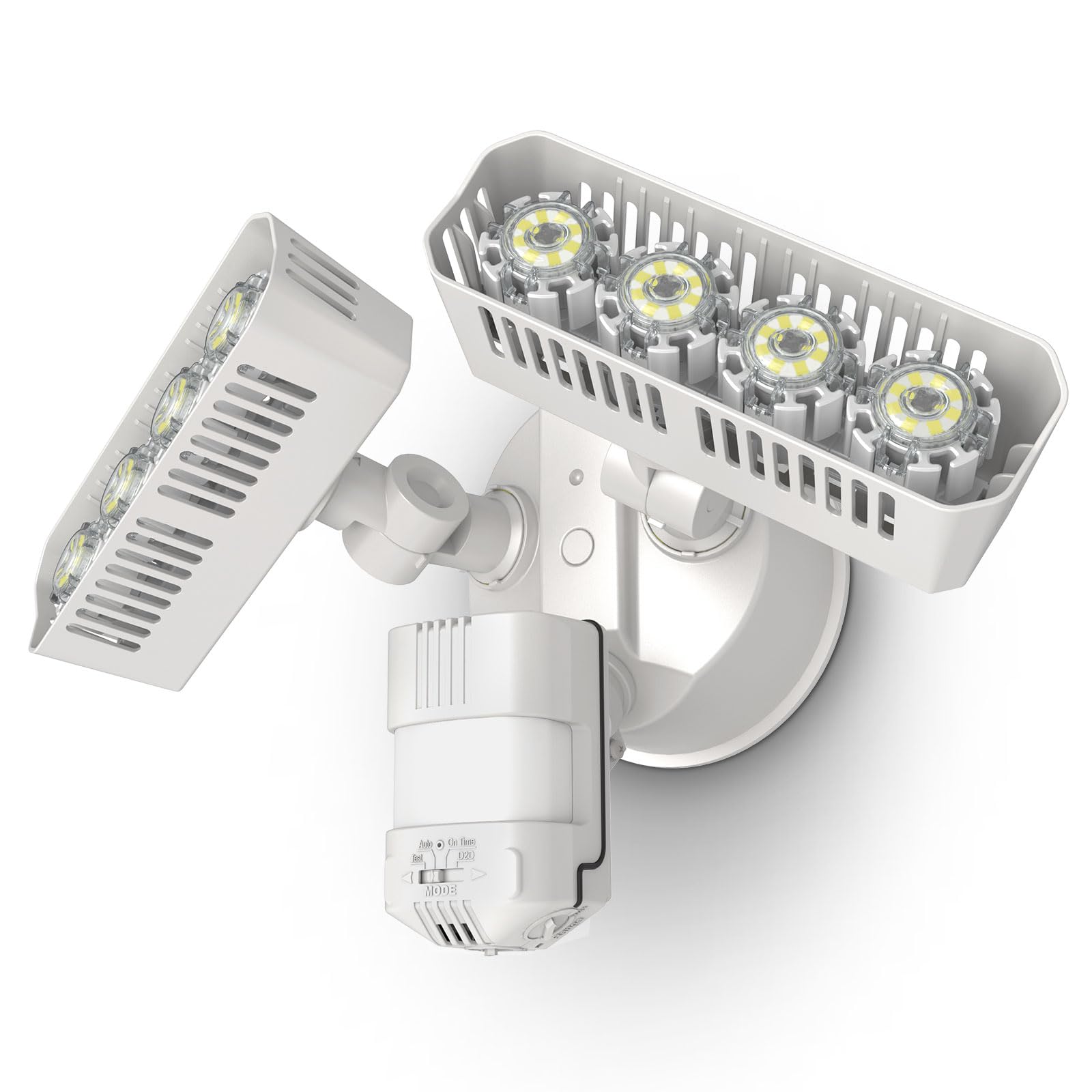 SANSI 36W LED Motion Sensor Outdoor Security Light - Hardwired Flood Light with Dusk to Dawn 3600LM Super Bright - 350W Equivalent 5000K Daylight White IP65 Waterproof - Perfect for Yard, Garage, Driveway & Backyard Safety Lighting