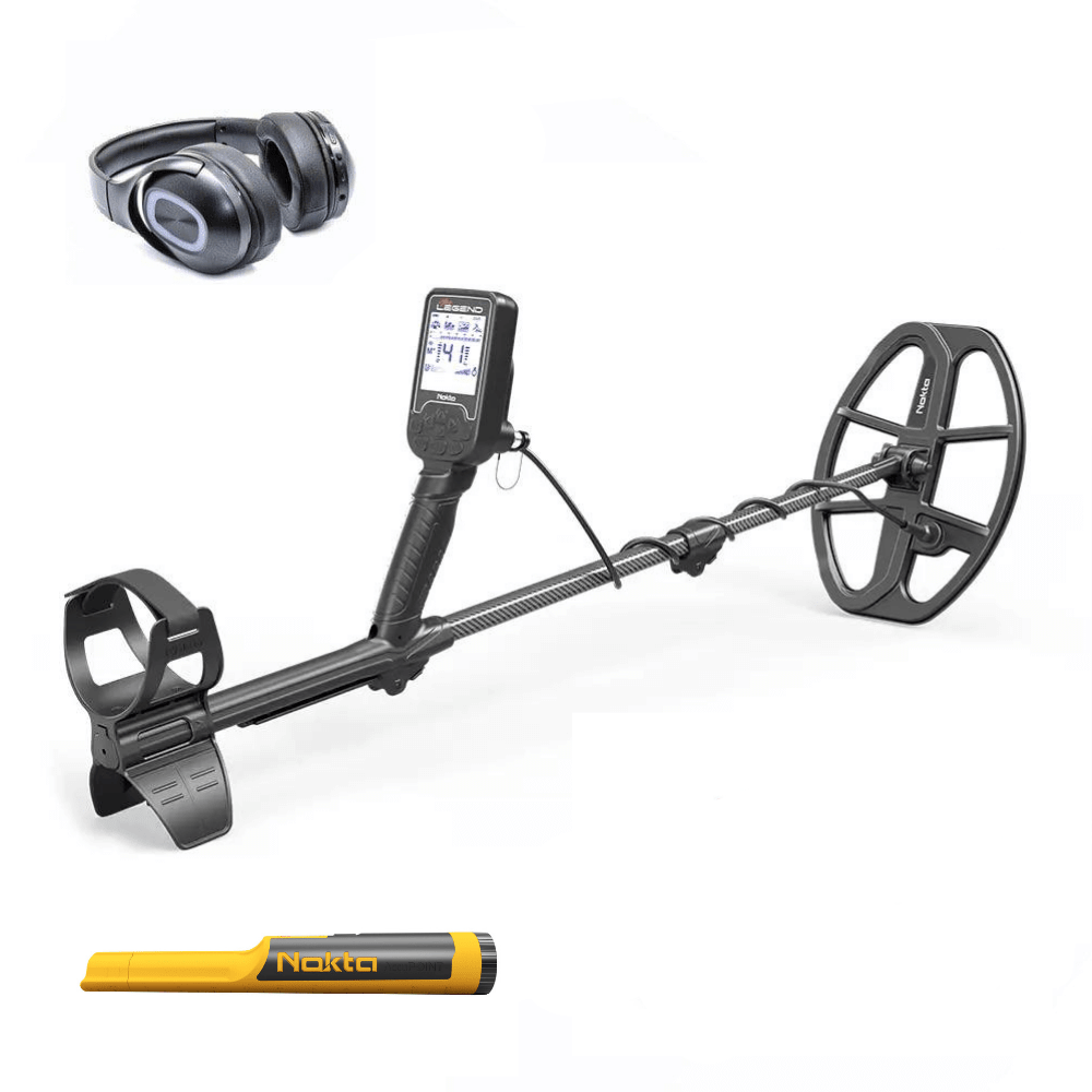 Nokta The Legend Metal Detector with LG30 Coil & Headphones - Professional Waterproof Metal Detecting Kit for Treasure Hunting, Beach, Gold & Coin Detection