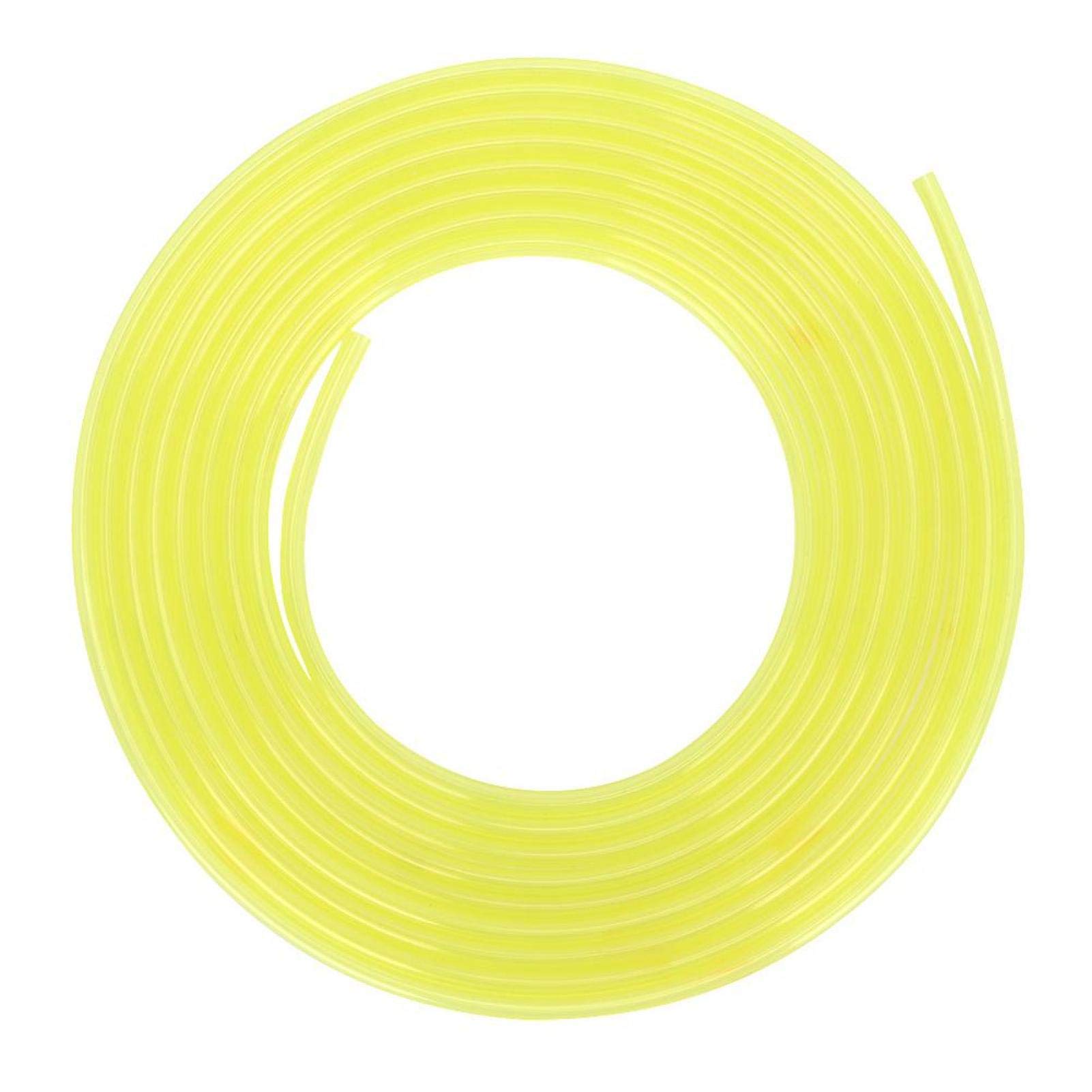 BORDSTRACT 3M Yellow Fuel Line Hose - 3.5mm ID Gasoline Tube for Lawn Mower, Chainsaw, String Trimmer & Leaf Blower - Durable Petrol Pipe Accessory (2-Pack) | Perfect for Outdoor Power Equipment Maintenance & Small Engine Repair