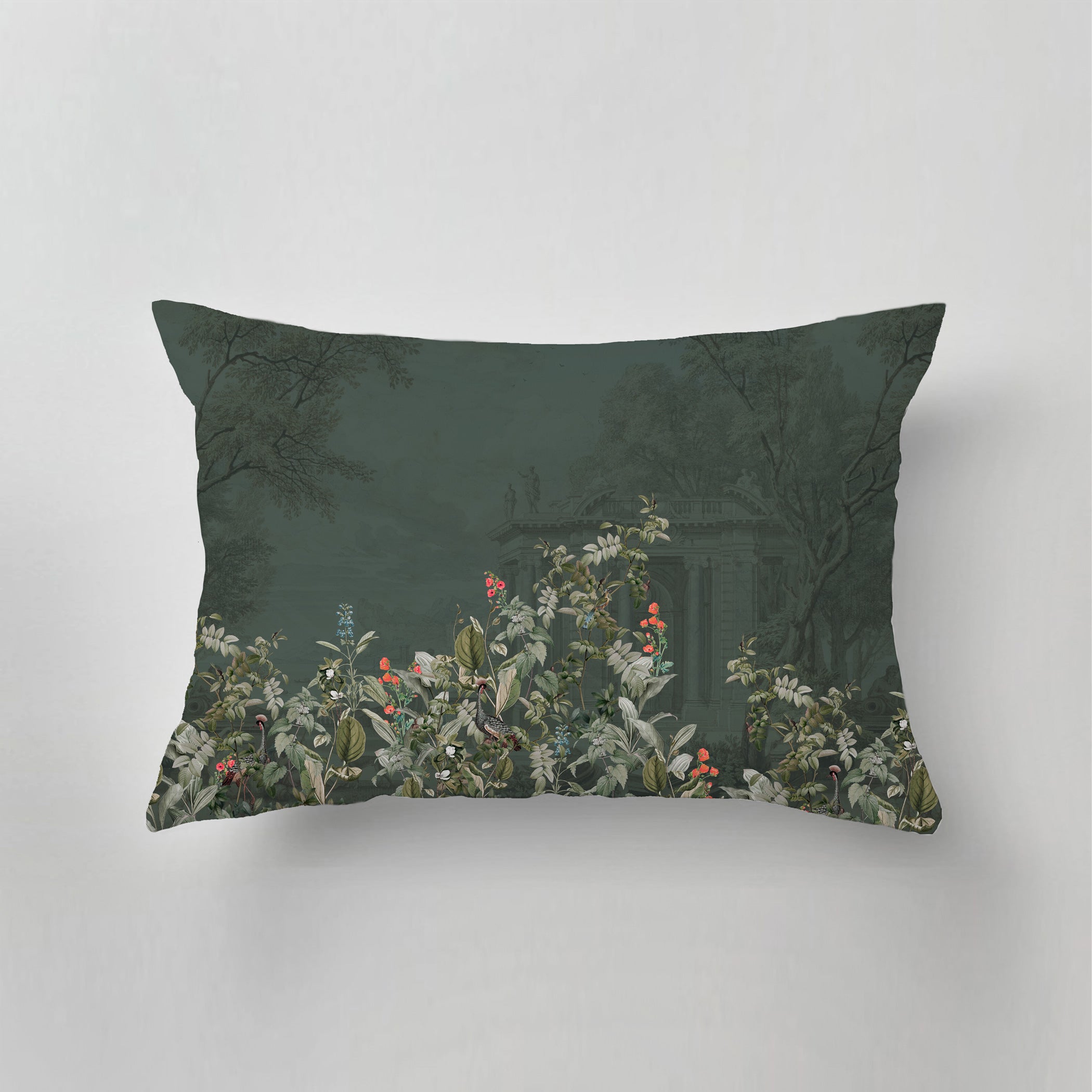 Outdoor Pillow Avian Oasis - Waterproof Patio Cushion for Garden, Poolside & Camping - Bird Themed Decorative Throw Pillow for Outdoor Furniture