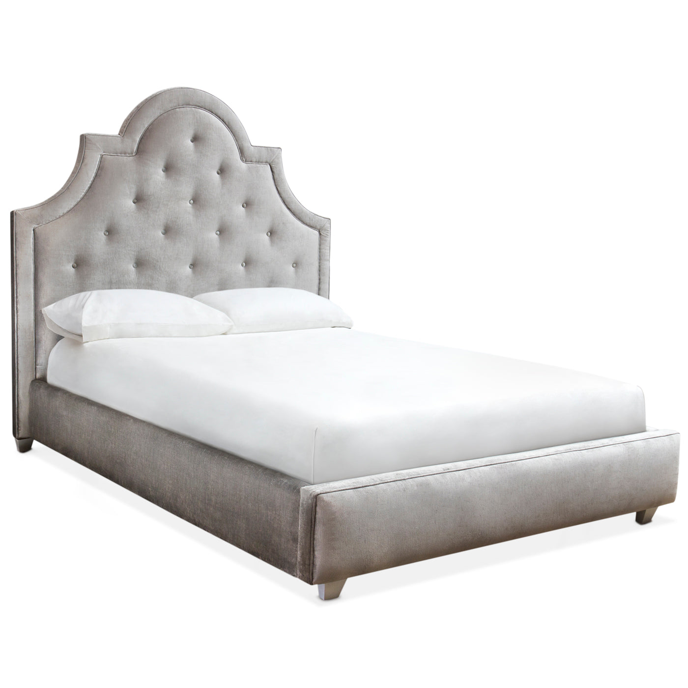 Woodhouse King Bed Frame - Solid Wood Platform Bed with Headboard, Queen Size Bed for Master Bedroom - Perfect for Modern, Farmhouse & Rustic Home Decor