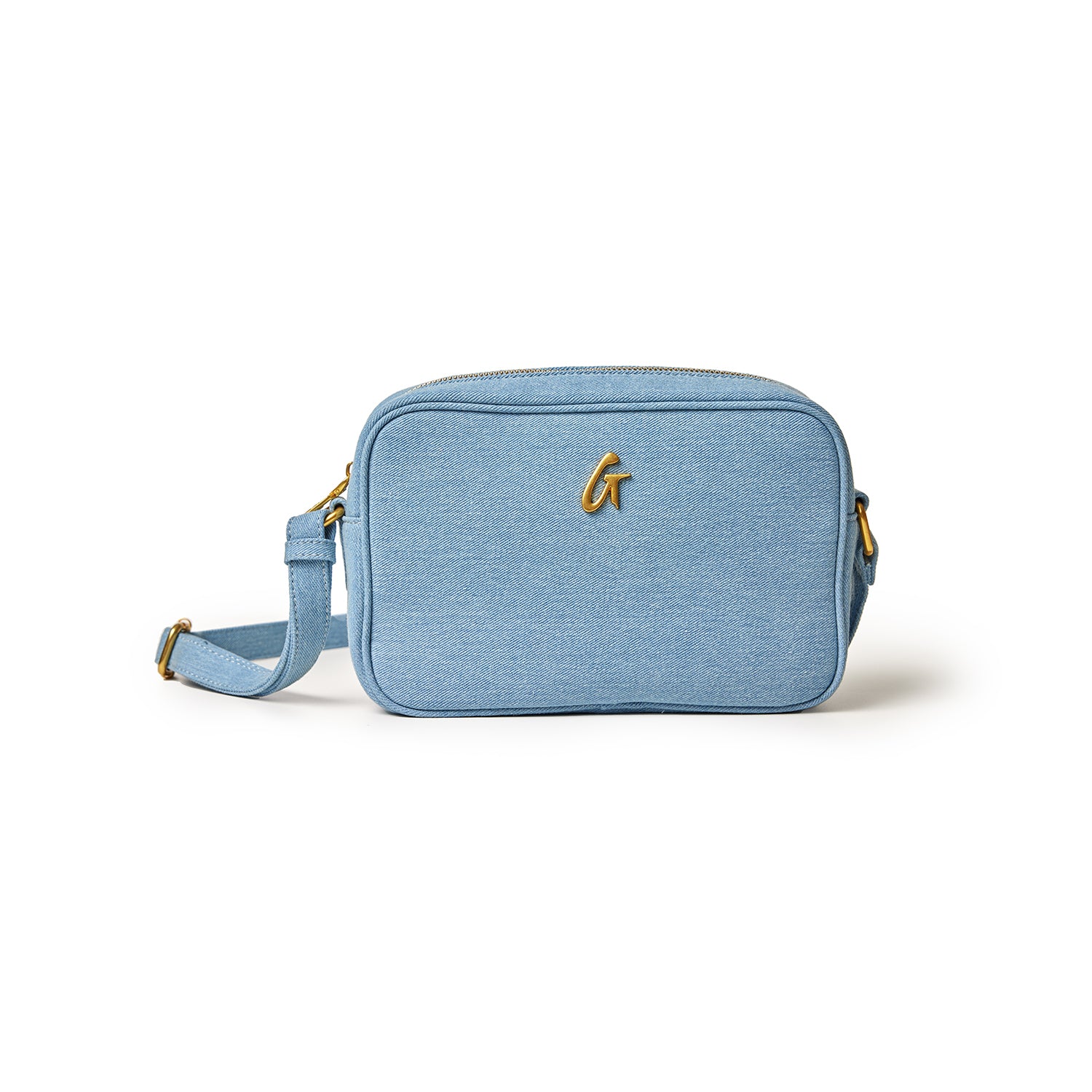 Vintage Standard Denim Gold Camera Bag - Stylish & Durable Crossbody Bag for Photographers, Travel & Everyday Use