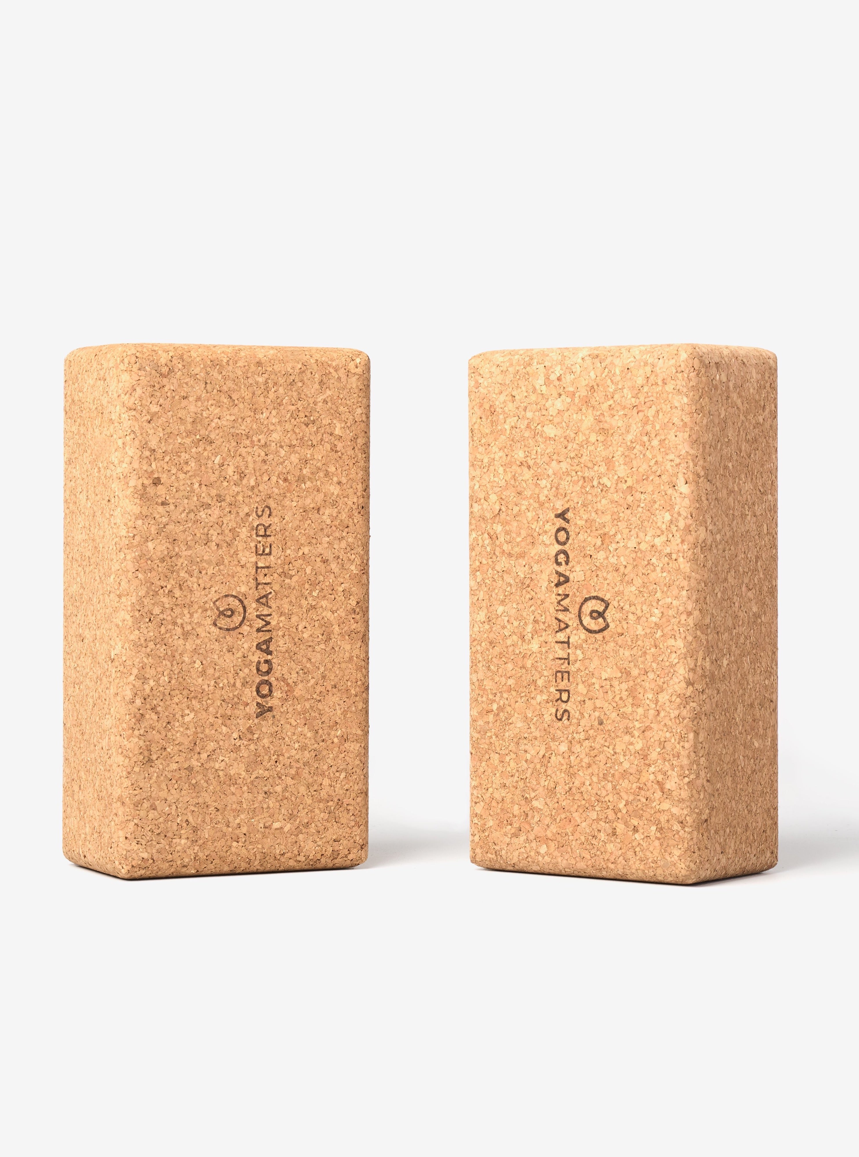 Premium Cork Yoga Blocks - Pair of 2 Eco-Friendly Yoga Bricks for Stability & Support | Ideal for Yoga, Pilates & Meditation at Home or Studio