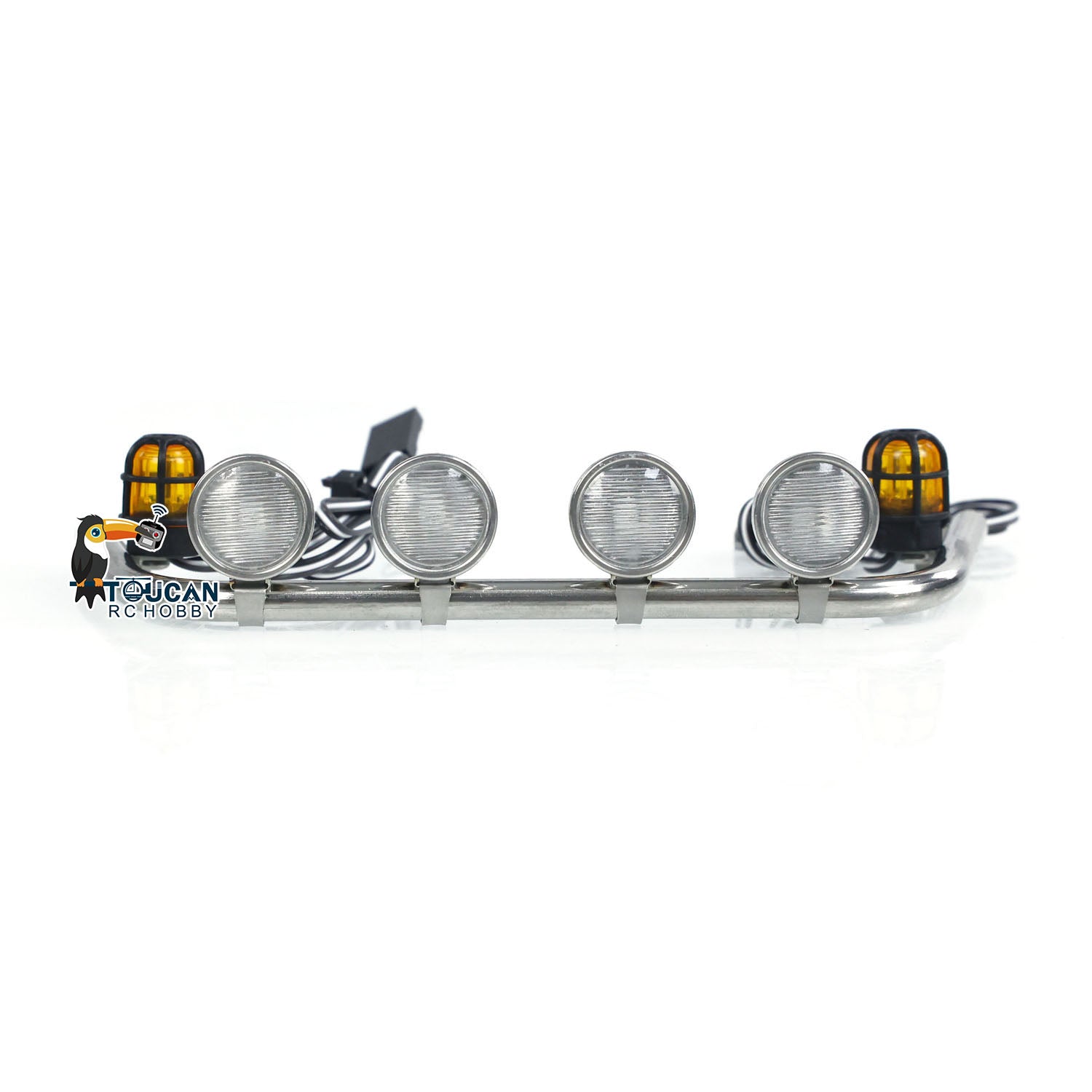 1/14 Scale RC Truck LED Rotating Spot Light Bar - Plastic Cabin Roof Lamp for Radio Controlled Cars, DIY Simulation Models - Perfect for Off-Road Adventures & Nighttime Racing