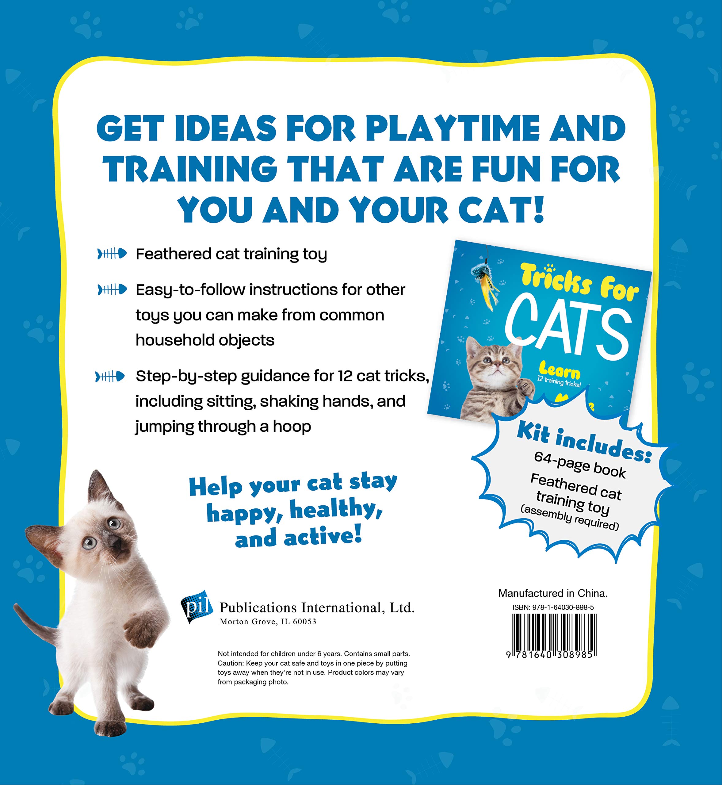 Interactive Cat Toys Kit - Fun Tricks & Training Games for Indoor Cats | Perfect for Playtime & Bonding with Your Feline Friend