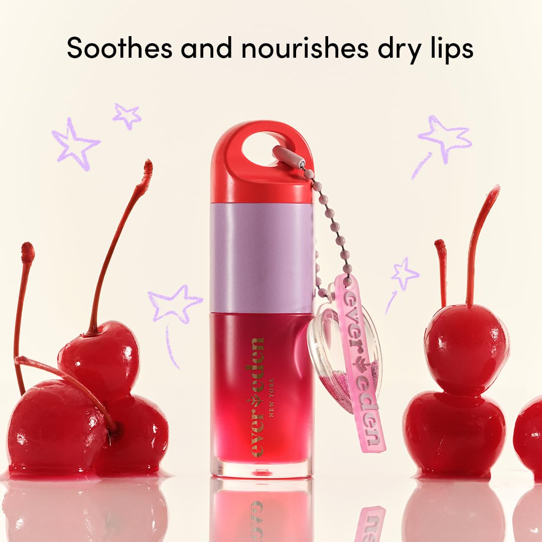 Evereden Preppy Teen Skincare Collection & Lip Gloss Set - Triple Green Tea Cleanser, Gel-Cream Moisturizer, Toner Pads & Non-Toxic Tinted Lip Gloss (Ruby Red) | Acne-Prone Skin Care Routine for Teens | Perfect for School, Sleepovers & Daily Use