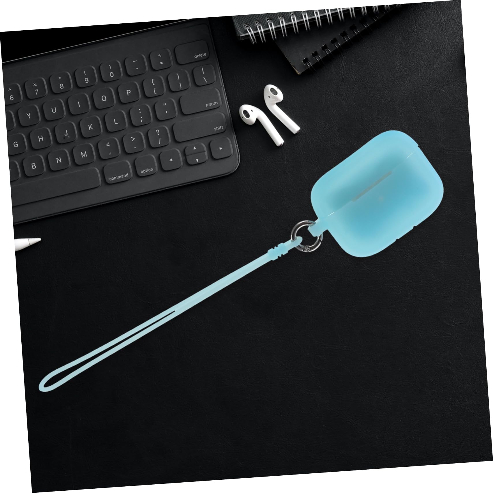 Veemoon 1 PC Glow in The Dark Silicone Earbud Case Cover - Protective Headphone Accessory for AirPods & Wireless Earbuds | Perfect for Night Runs, Gym Workouts & Travel