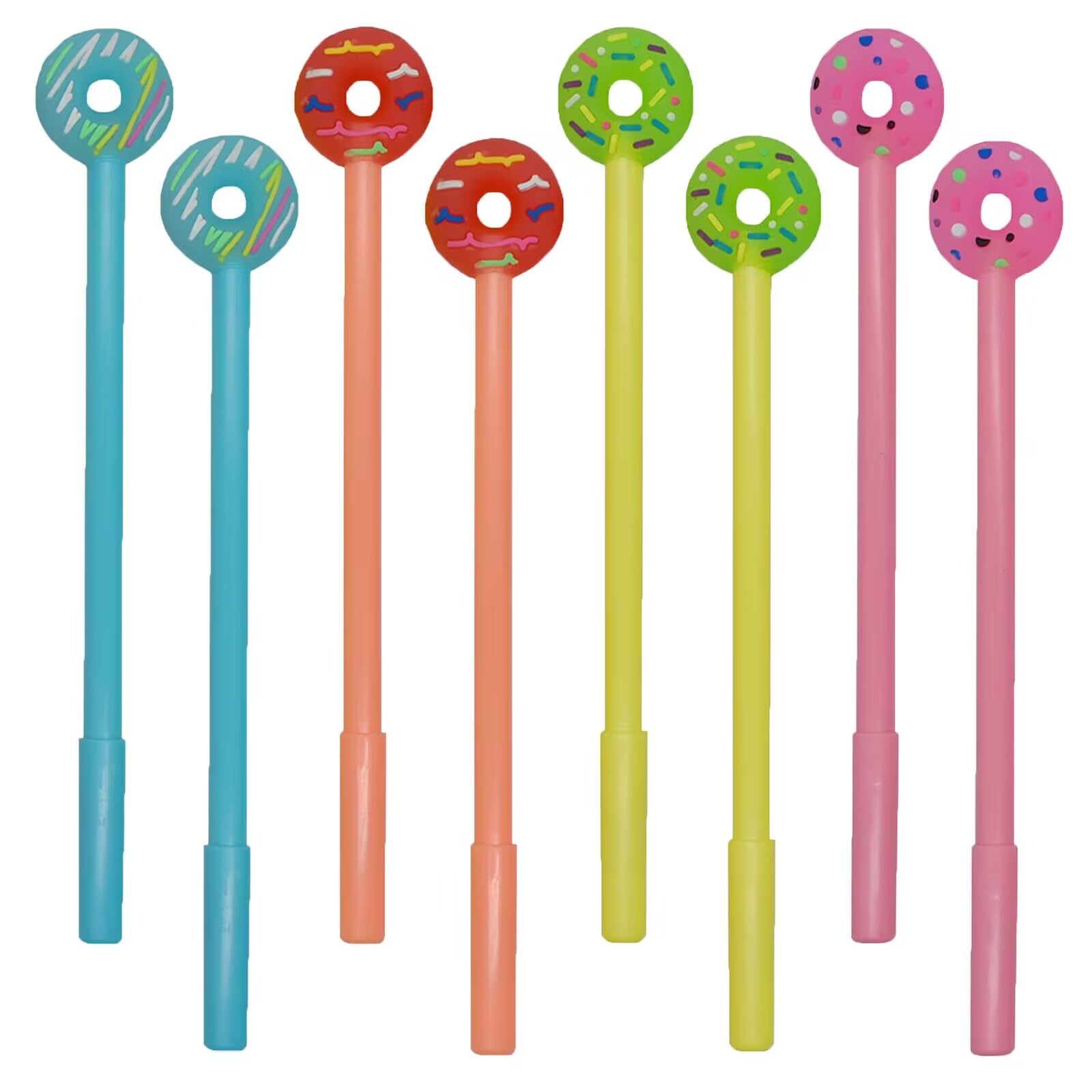 28 PCS Donuts Gel Pens - Cute Kawaii Writing Pens with Black Ink for Students, Office & School Supplies - Perfect for Note Taking, Journaling, Party Favors & Gift Giving