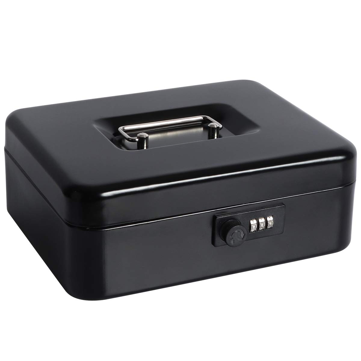 Secure Cash Box with Money Tray & Combination Lock - 9.8