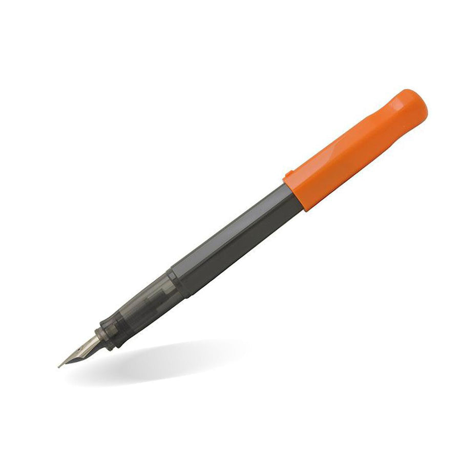 Kakuno Fountain Pen - Orange & Black Fine Nib for Smooth Writing | Perfect for Students, Note-Taking & Calligraphy Practice