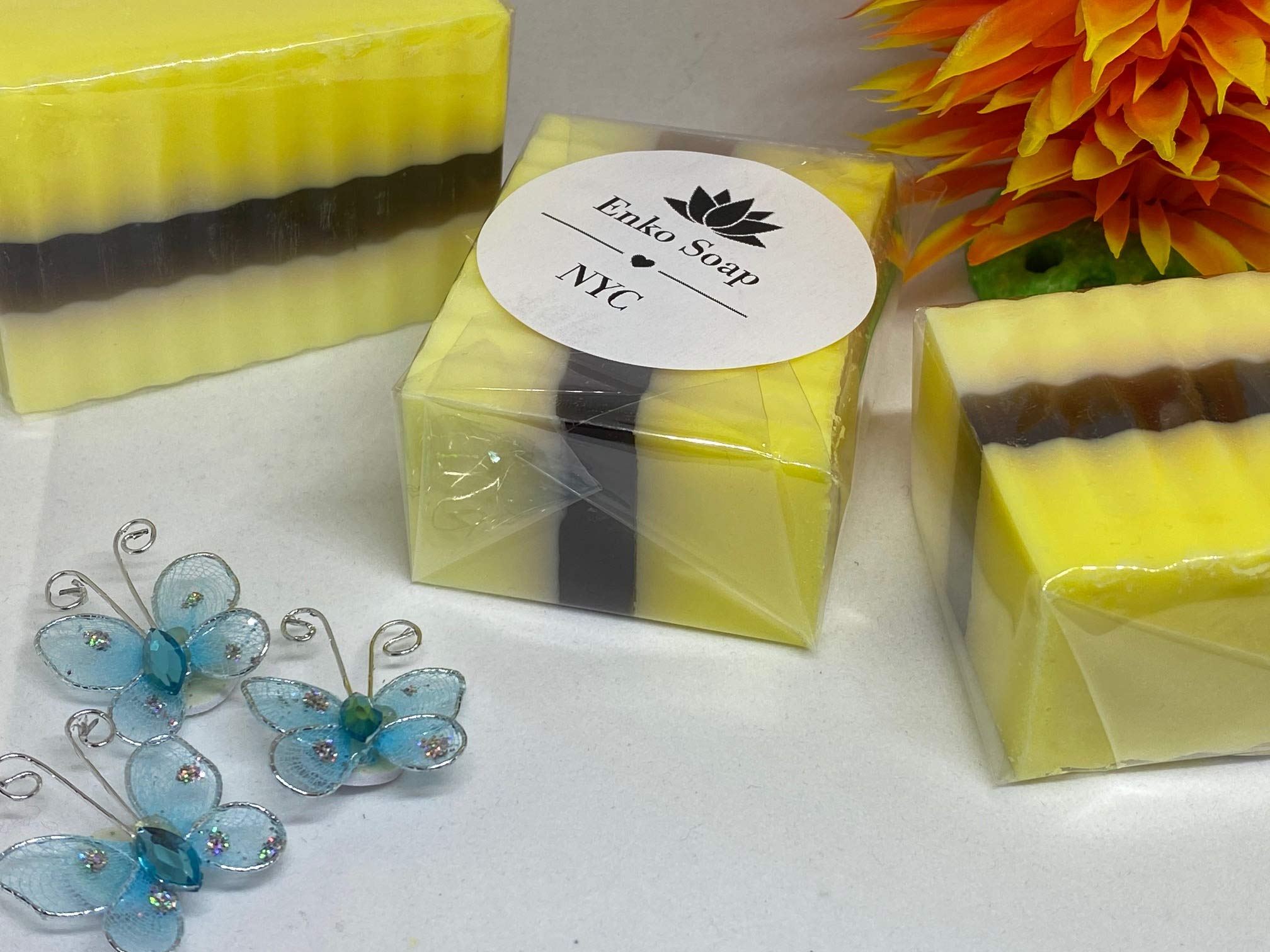 Natural Sunflower Soap Bars for Face & Body - Handmade Organic Skincare with Sunflower Oil - Perfect for Dry Skin, Sensitive Skin & Daily Cleansing