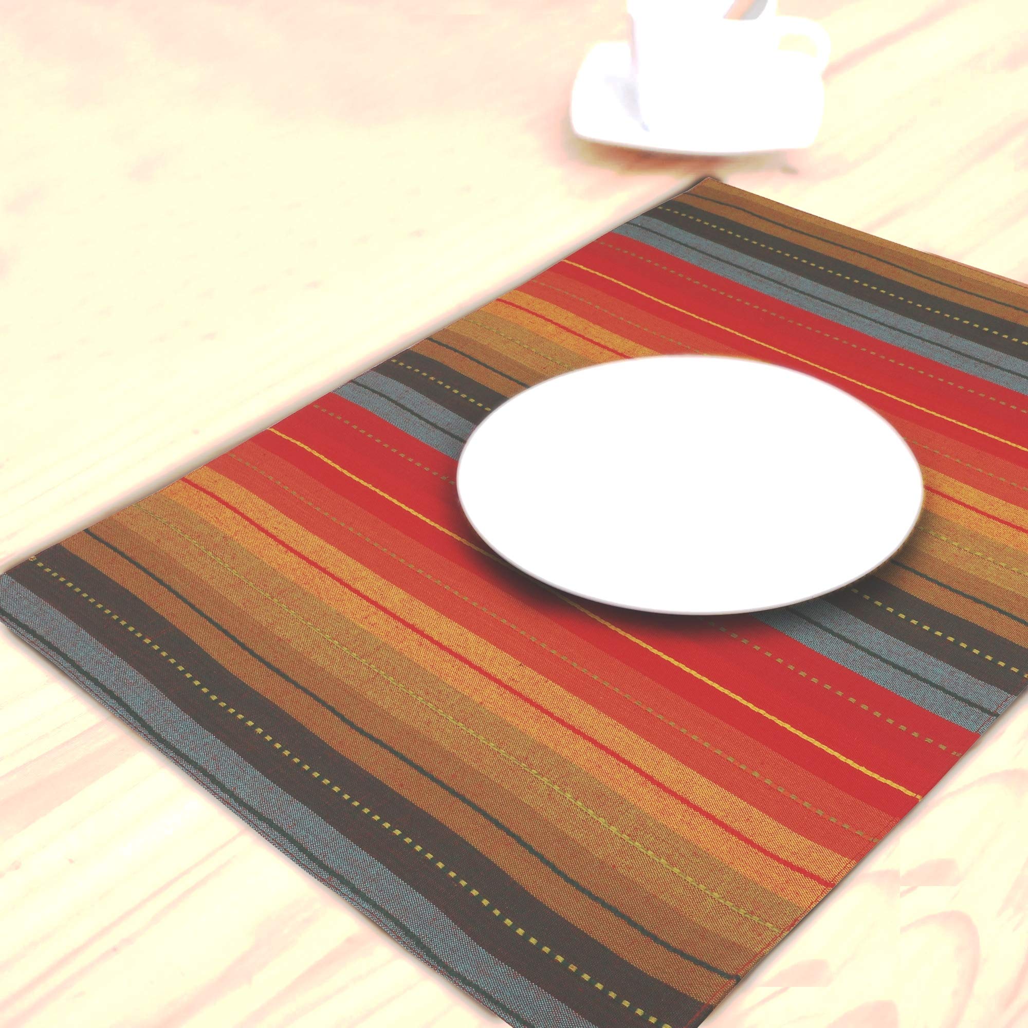 Premium 100% Cotton Oversized Placemats Set of 6 - 14