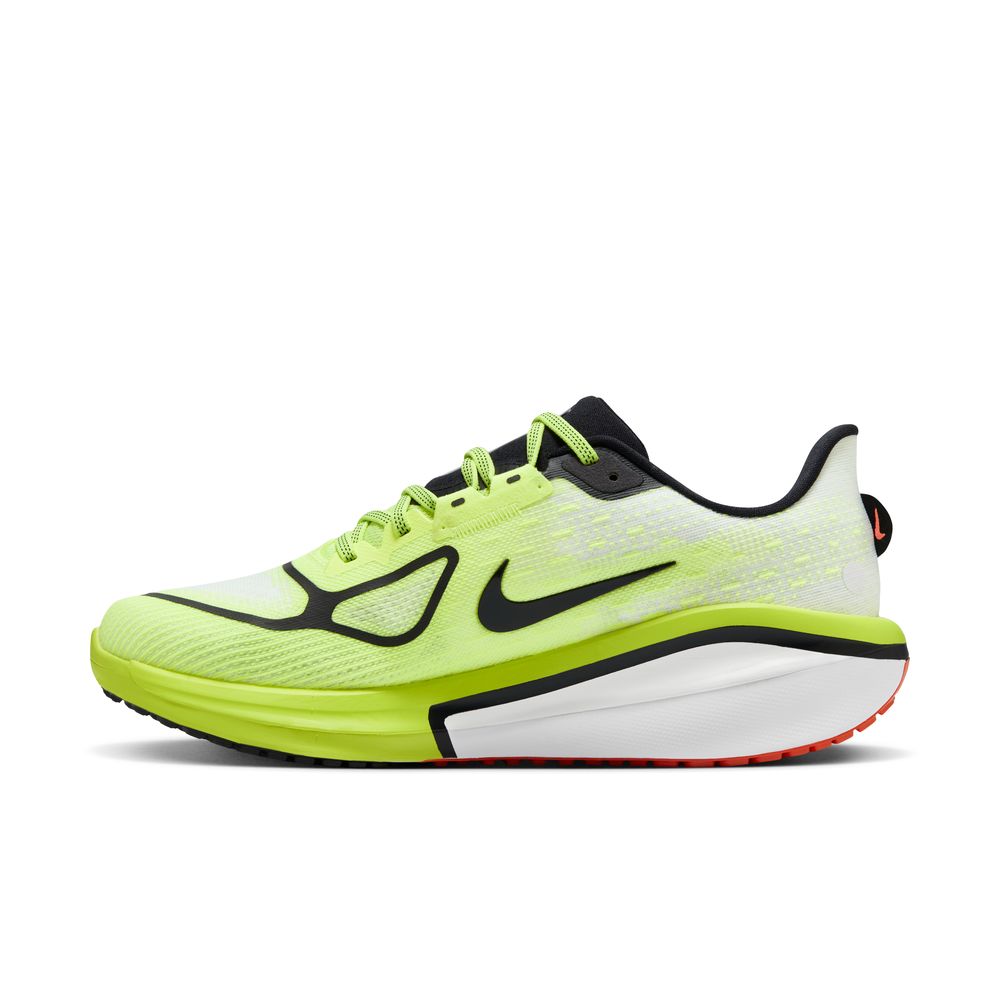 Nike Men's Vomero 17 Running Shoes - Black/White/Bright Crimson - Lightweight Cushioned Sneakers for Jogging, Gym Workouts & Everyday Wear