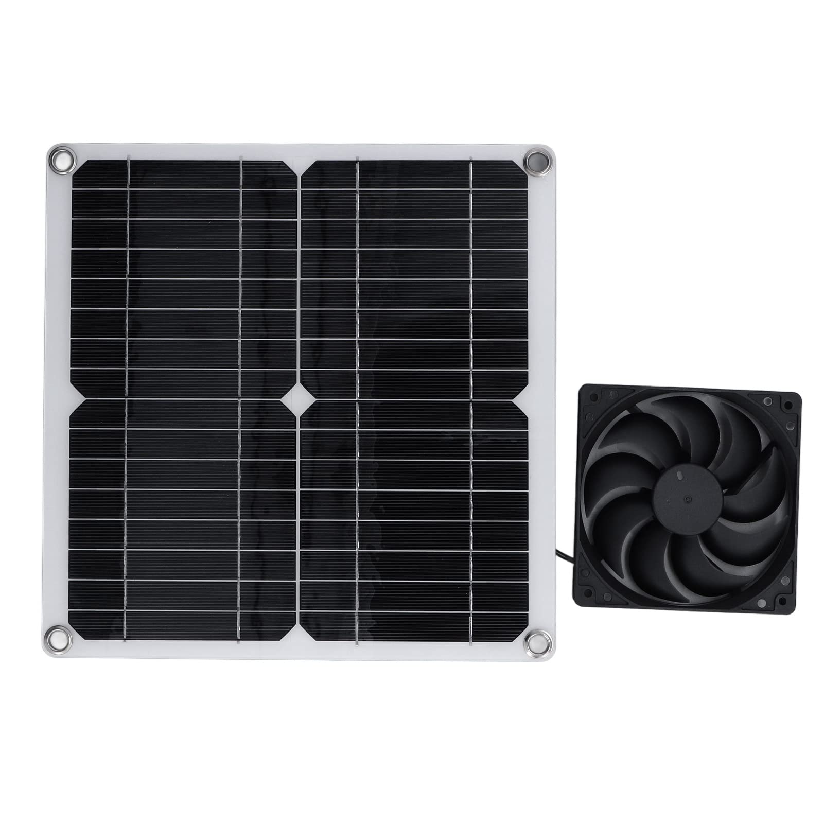 Solar Powered Fan with USB Charging - Portable Dual Fan & High Efficiency Solar Panel for Outdoor, Camping, Picnics & Emergency Power Backup