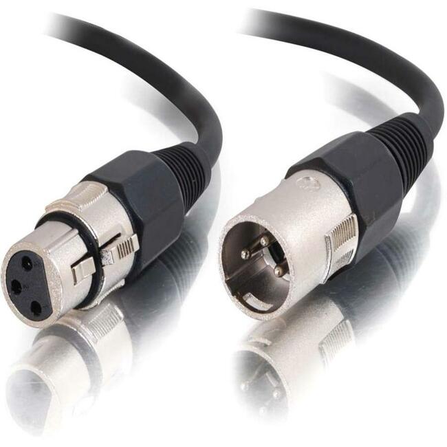 12Ft Professional XLR Male to XLR Female Balanced Audio Cable - Perfect for Studio Recording, Live Performances & DJ Equipment