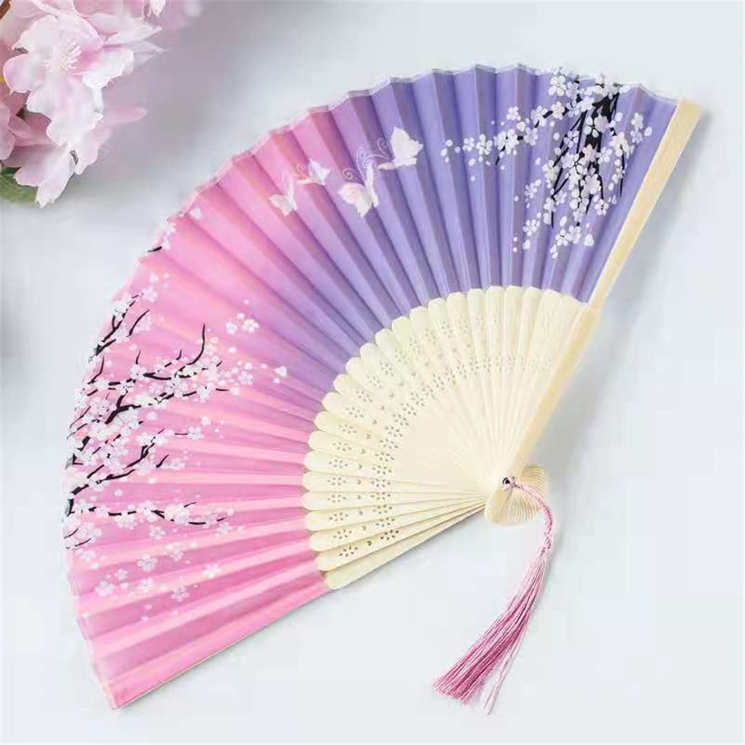 Elegant White Hand Fan for Women - Foldable Feather Fan for Wedding, Dance, Party | Handmade Home Decor & Unique Gift Idea for Ladies | Perfect for Bridal Shower, Photo Props, and Summer Cooling Accessories