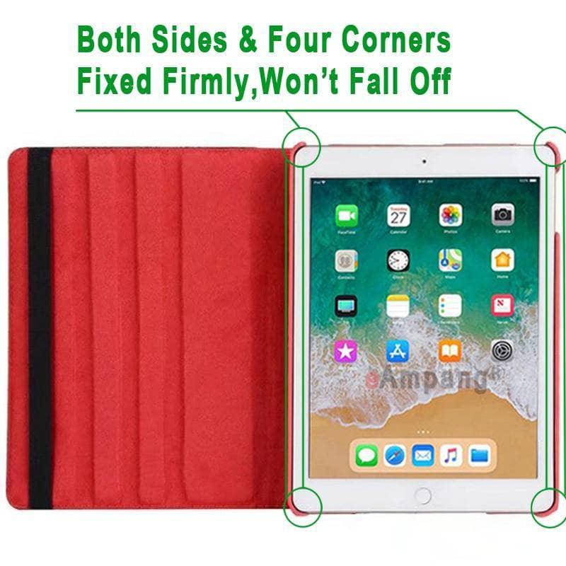 360° Rotating Genuine Crocodile Leather Smart Case for Apple iPad Air 3 (2019 Model A2152/A2123/A2154) - Premium Protective Cover with Auto Sleep/Wake - Perfect for Business, Travel & Home Use