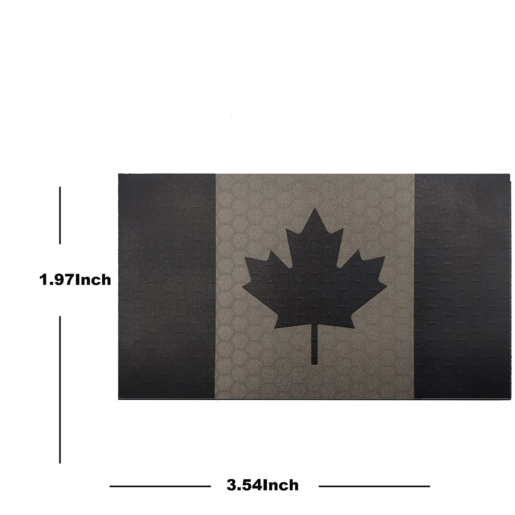 Tactical Infrared Reflective Canada Flag Patches - Military Emblem Badges for Uniforms, Backpacks & Outdoor Gear | Durable Canadian Flags Patch for Military, Police & Outdoor Enthusiasts