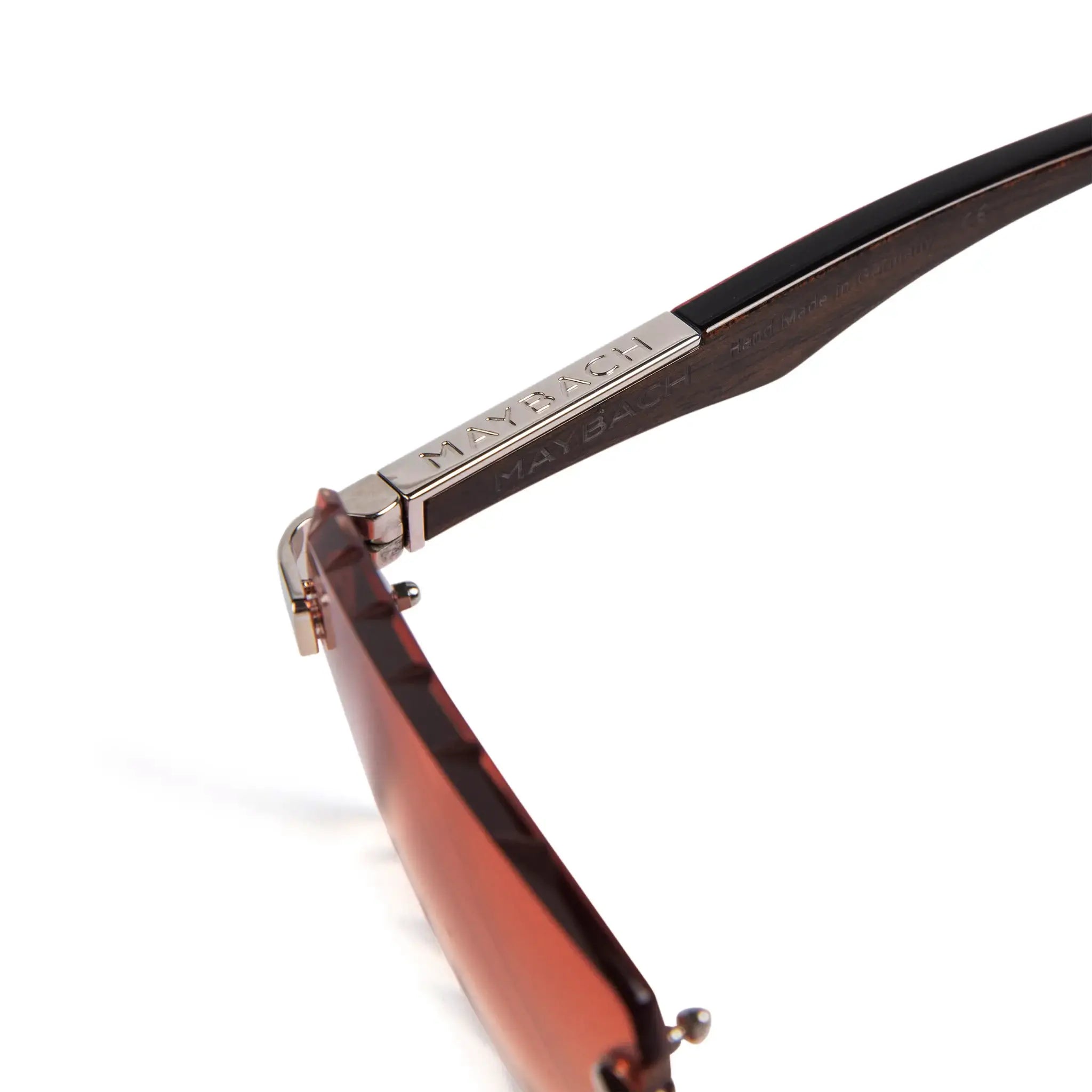 Maybach Eyewear The Artist III Polarized Sunglasses - Custom Brown Fade Diamond Cut Lens - Premium UV Protection - Perfect for Outdoor Activities & Fashion Statement