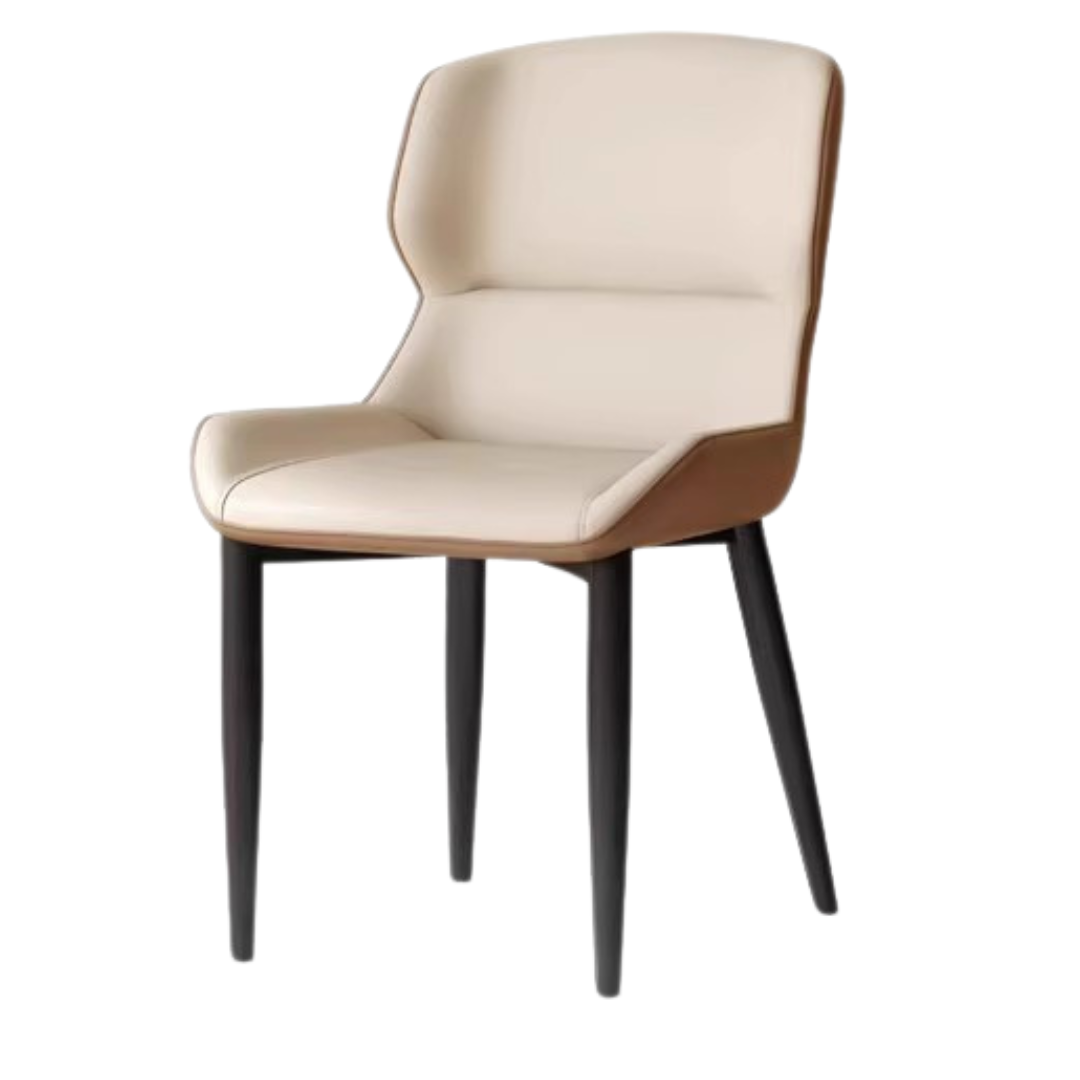 19.7x24.8x33 inch/ 50x63x84cm/Pure gray + milk tea brown / 4 pcs pure gray  milk tea brown single seat dining chair