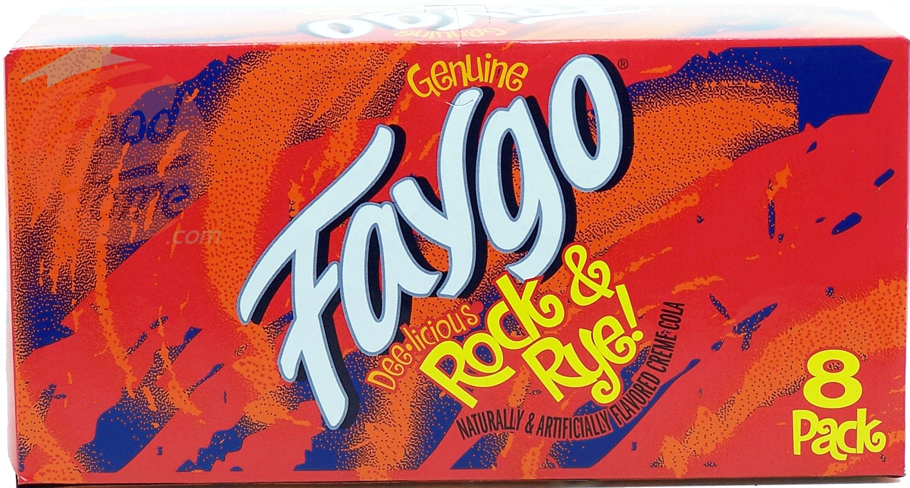 Faygo Rock & Rye Soda Pop - 12 fl oz Cans (8-Pack) - Classic American Soft Drink for Parties, BBQs & Nostalgic Treats