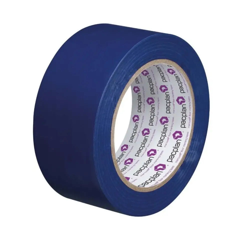 Blue Floor Lane Marking Tape 50mm x 33m (18 Rolls) - Durable Anti-Slip Warehouse, Factory & Gym Floor Tape for Safety & Organization