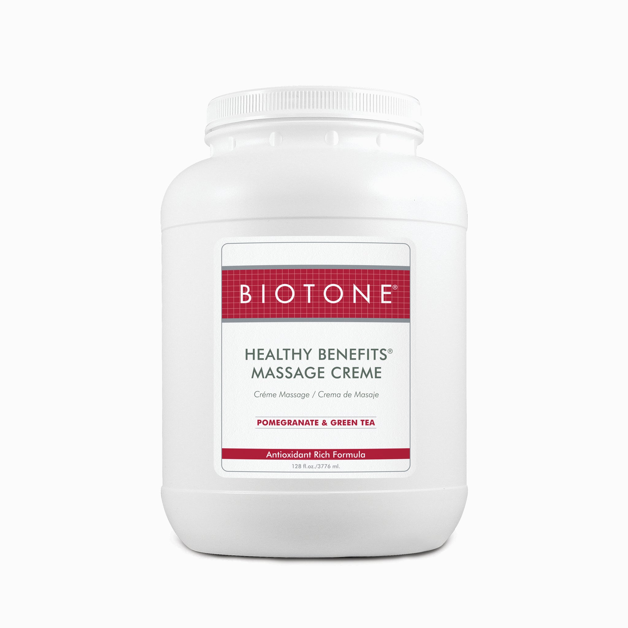 BIOTONE® Professional Massage Cream - 1 Gallon for Deep Tissue & Relaxation | Hydrating & Non-Greasy Formula | Ideal for Spa, Therapy & Home Use