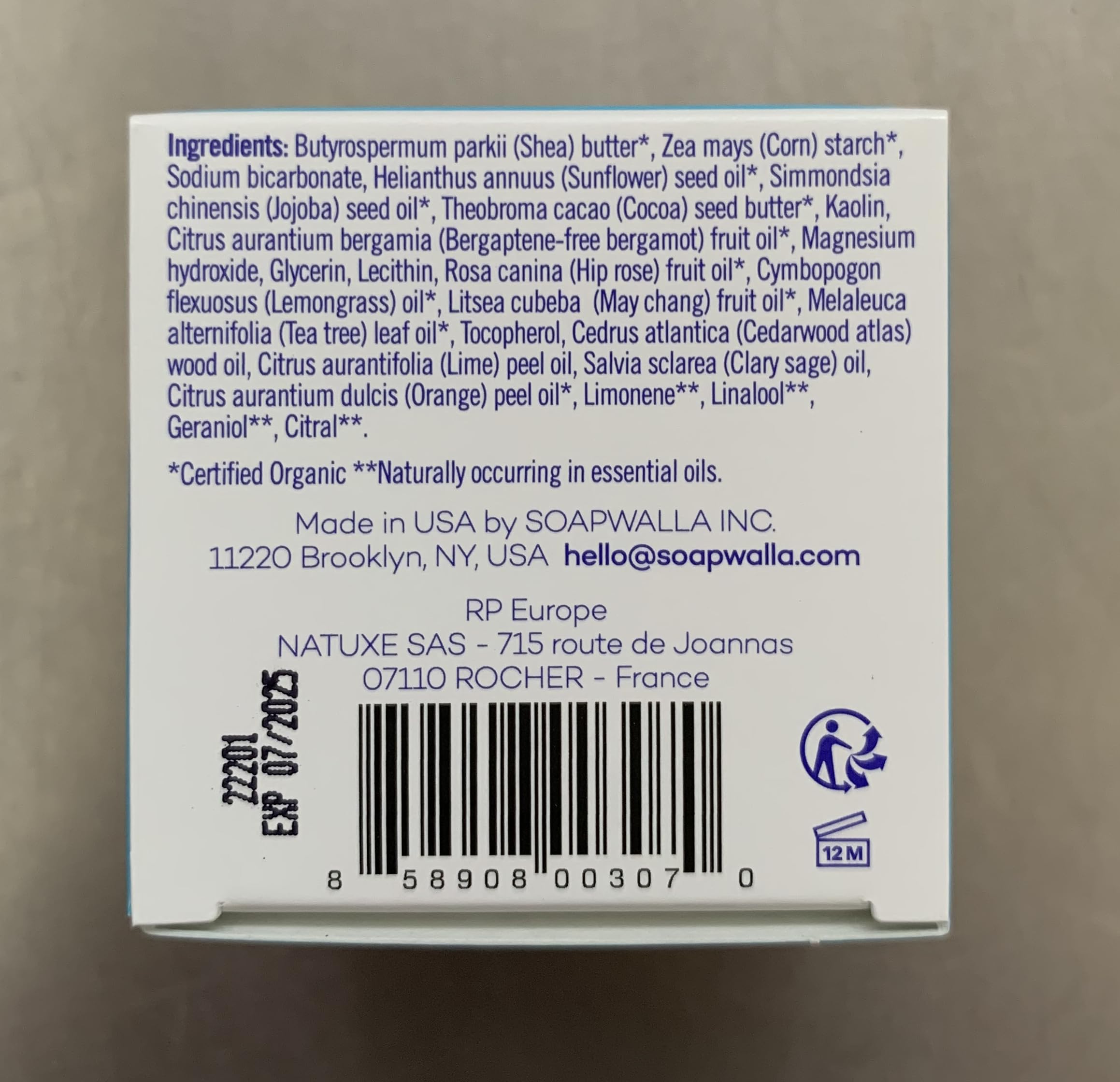 Natural Sensitive-Creme Citrus Aluminum-Free Deodorant Cream | Vegan, Cruelty-Free, Clean Skincare (2 oz) | Gentle Odor Protection for Sensitive Skin, Daily Use, Gym & Outdoor Activities